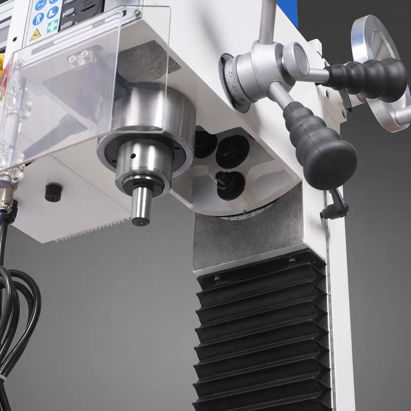 1.5 HP 10'' x 30'' Combination Lathe Milling Drilling Machine, 1.5'' Spindle Bore, 0-2000 RPM Variable Speed, High Precision Benchtop Lathe for Metalworking – Without Stand 1030VC - Image 12