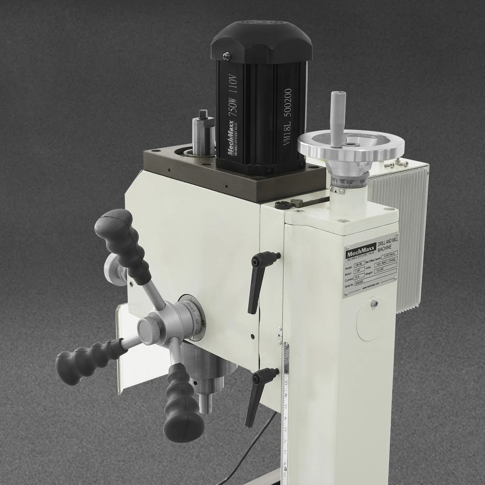 1.5 HP 10'' x 30'' Combination Lathe Milling Drilling Machine, 1.5'' Spindle Bore, 0-2000 RPM Variable Speed, High Precision Benchtop Lathe for Metalworking – Without Stand 1030VC - Image 13