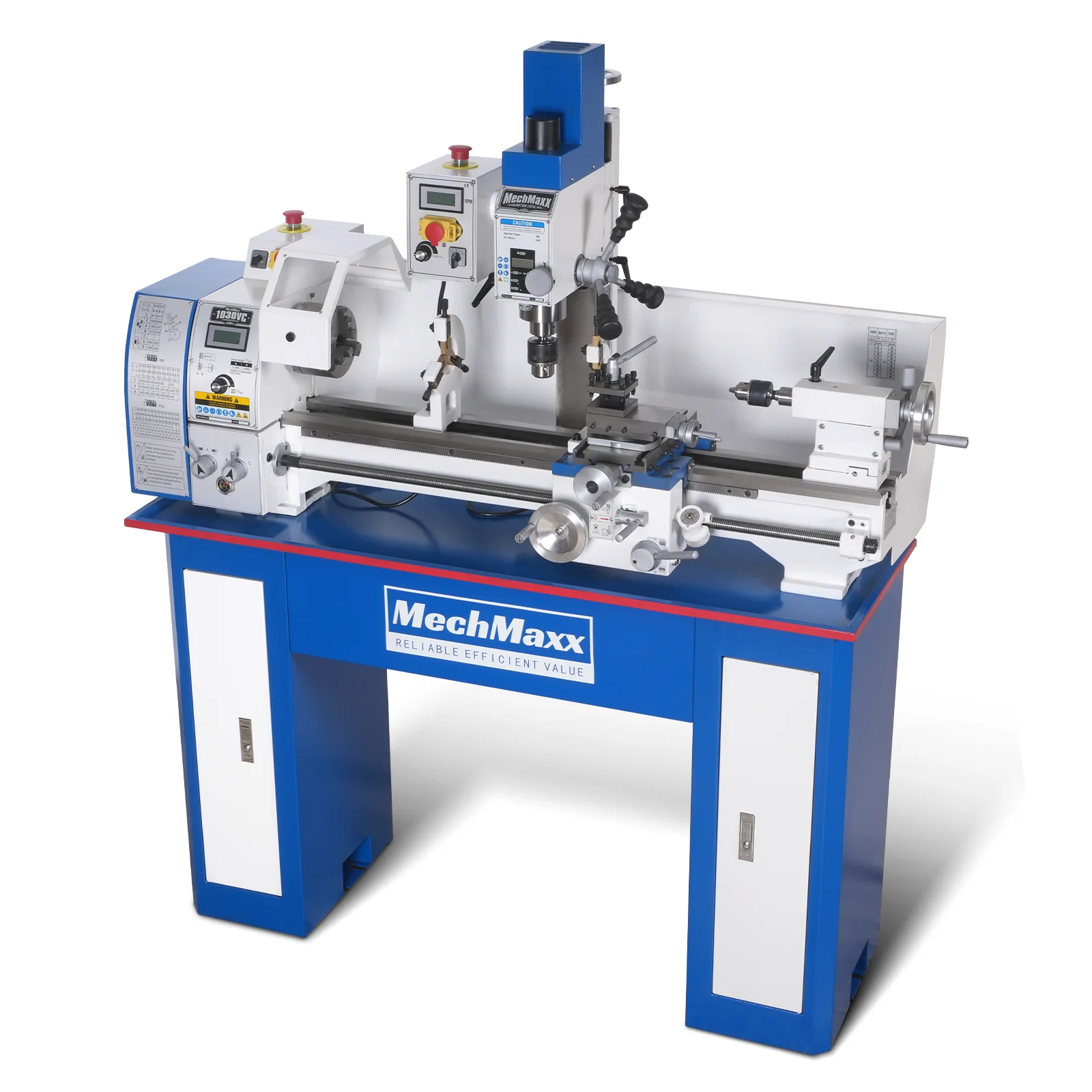 1.5 HP 10'' x 30'' Combination Lathe Milling Drilling Machine, 1.5'' Spindle Bore, 0-2000 RPM Variable Speed, High Precision Benchtop Lathe for Metalworking – Without Stand 1030VC - Image 15