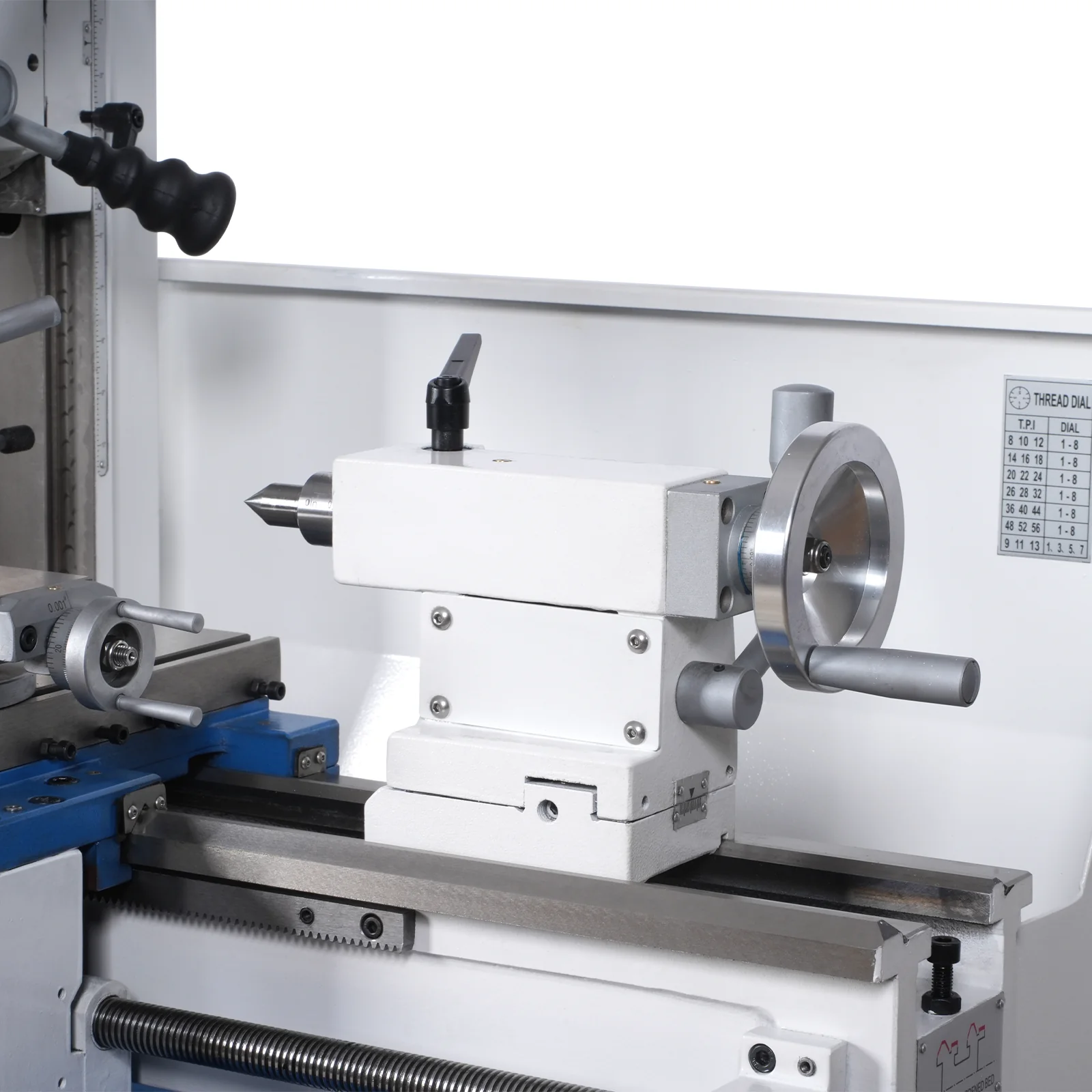 1.5 HP 10'' x 30'' Combination Lathe Milling Drilling Machine, 1.5'' Spindle Bore, 0-2000 RPM Variable Speed, High Precision Benchtop Lathe for Metalworking – Without Stand 1030VC - Image 16