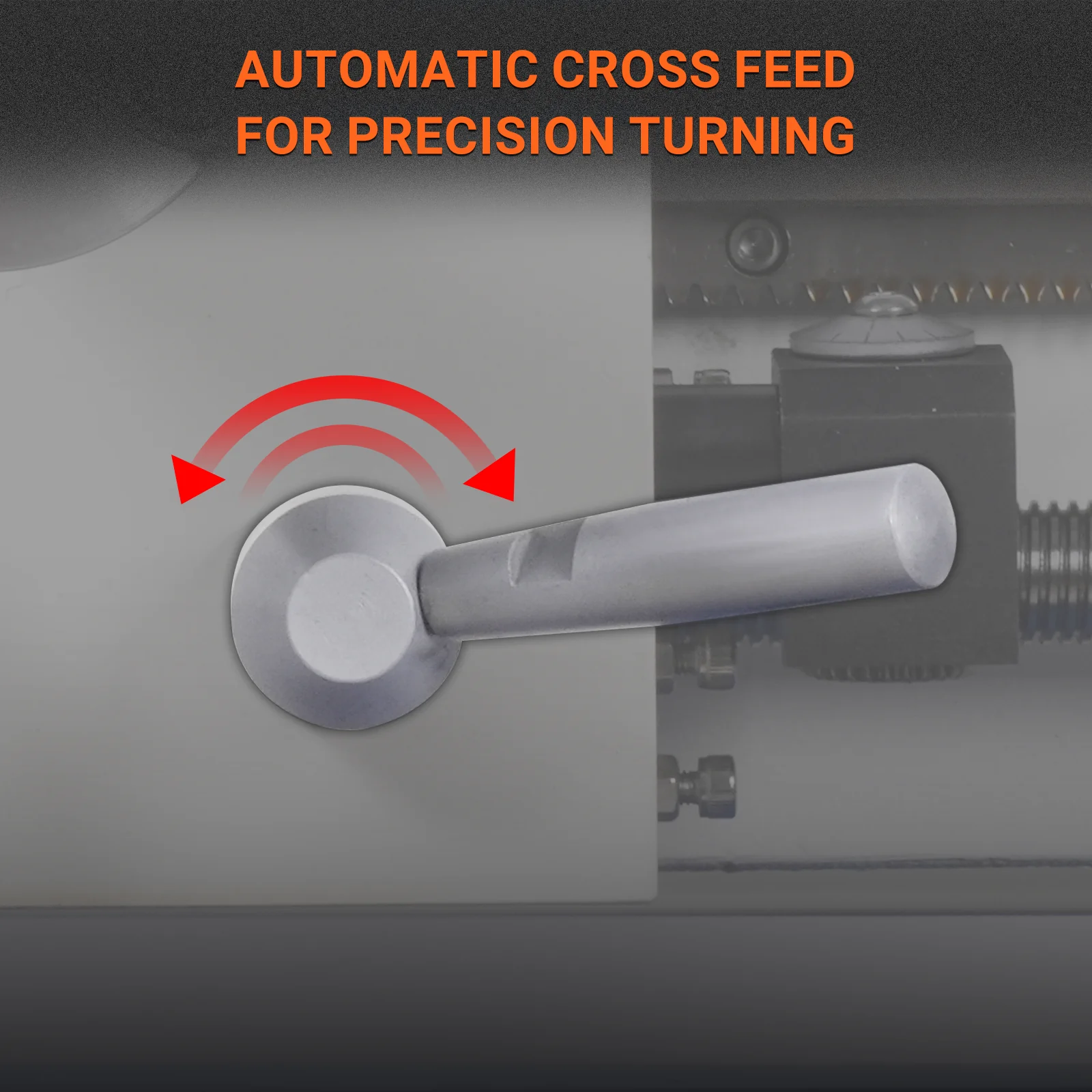 1.5‘’ Spindle Bore Metal Lathe Machine 8'' x 16'' High Precision Brushless Motor Mini 1.5HP Benchtop 0-2500 RPM Variable Speed Metal Working Machine 1.5‘’ Spindle Bore Small Lathe without Stand 0831V - Image 10