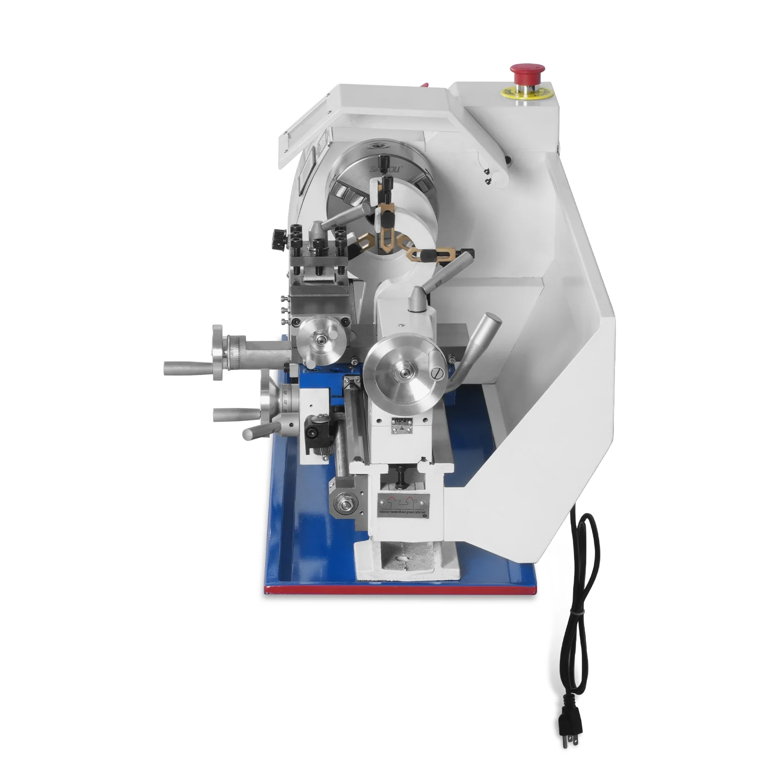 1.5‘’ Spindle Bore Metal Lathe Machine 8'' x 16'' High Precision Brushless Motor Mini 1.5HP Benchtop 0-2500 RPM Variable Speed Metal Working Machine 1.5‘’ Spindle Bore Small Lathe without Stand 0831V - Image 14