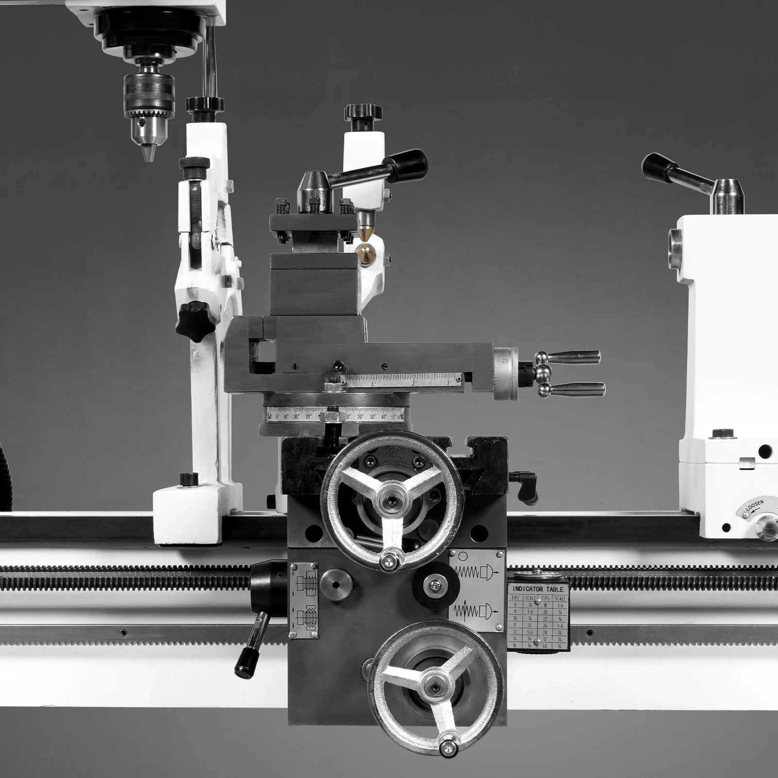 1 HP 16''x32'' Multi-Function Metal Lathe Milling Machine Head for Metalworking – Lathe, Drilling, and Milling Operations with Powerful Motor, Perfect for DIY, Workshops, and Professional Metalworking Projects without Stand CLM1632 - Image 5