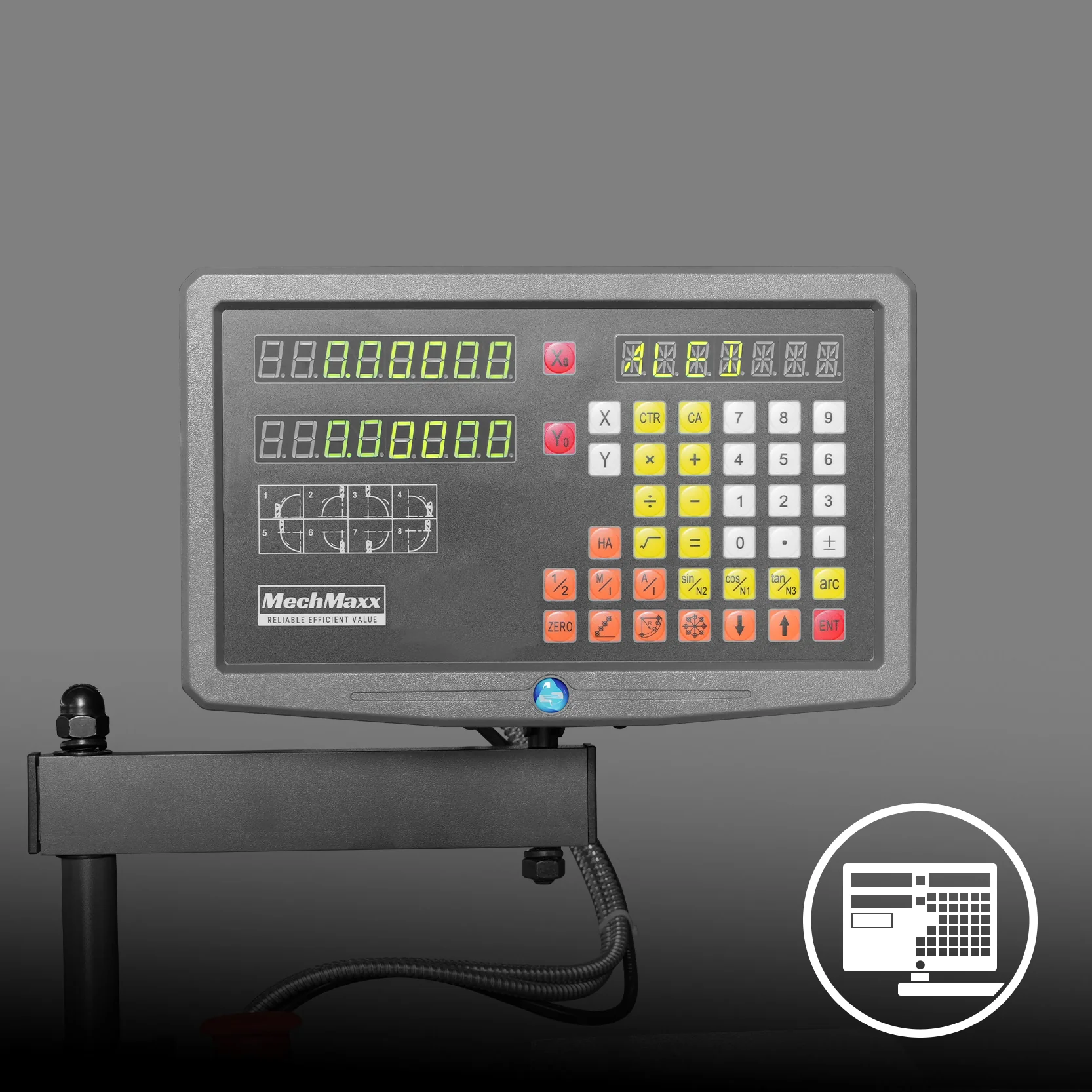 10'' x 22'' Industrial Metal Lathe Machine with DRO High Precision Benchtop 1.5HP Brushless Motor 0-2000 RPM Variable Speed Metal Working Machine Small Lathe without Stand 1022VD - Image 5