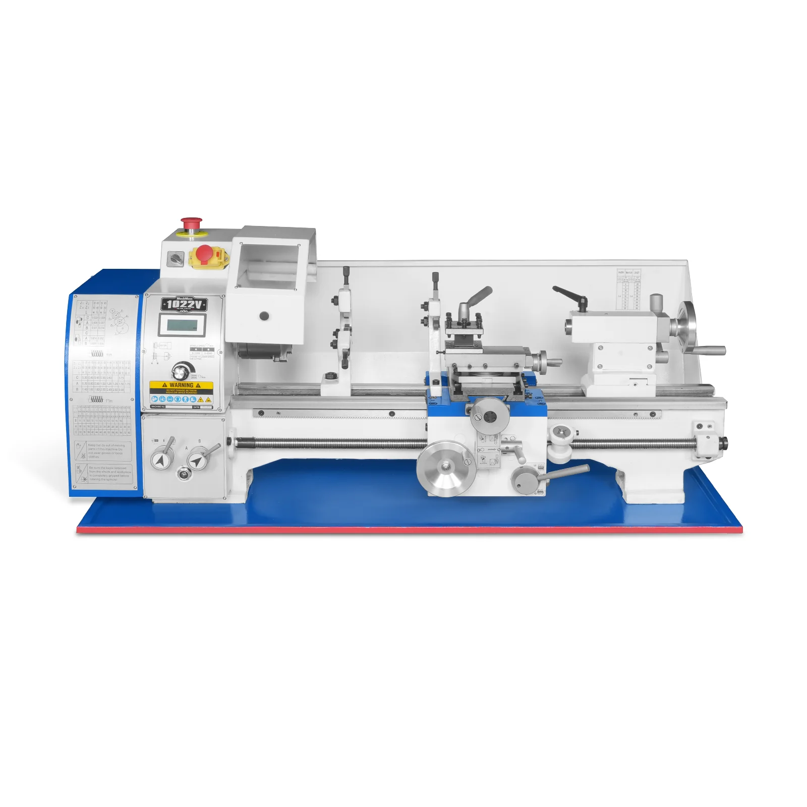 10'' x 22'' Industrial Metal Lathe Machine High Precision Benchtop 1.5HP Brushless Motor 0-2000 RPM Variable Speed Metal Working Machine Small Lathe without Stand 1022V - Image 11