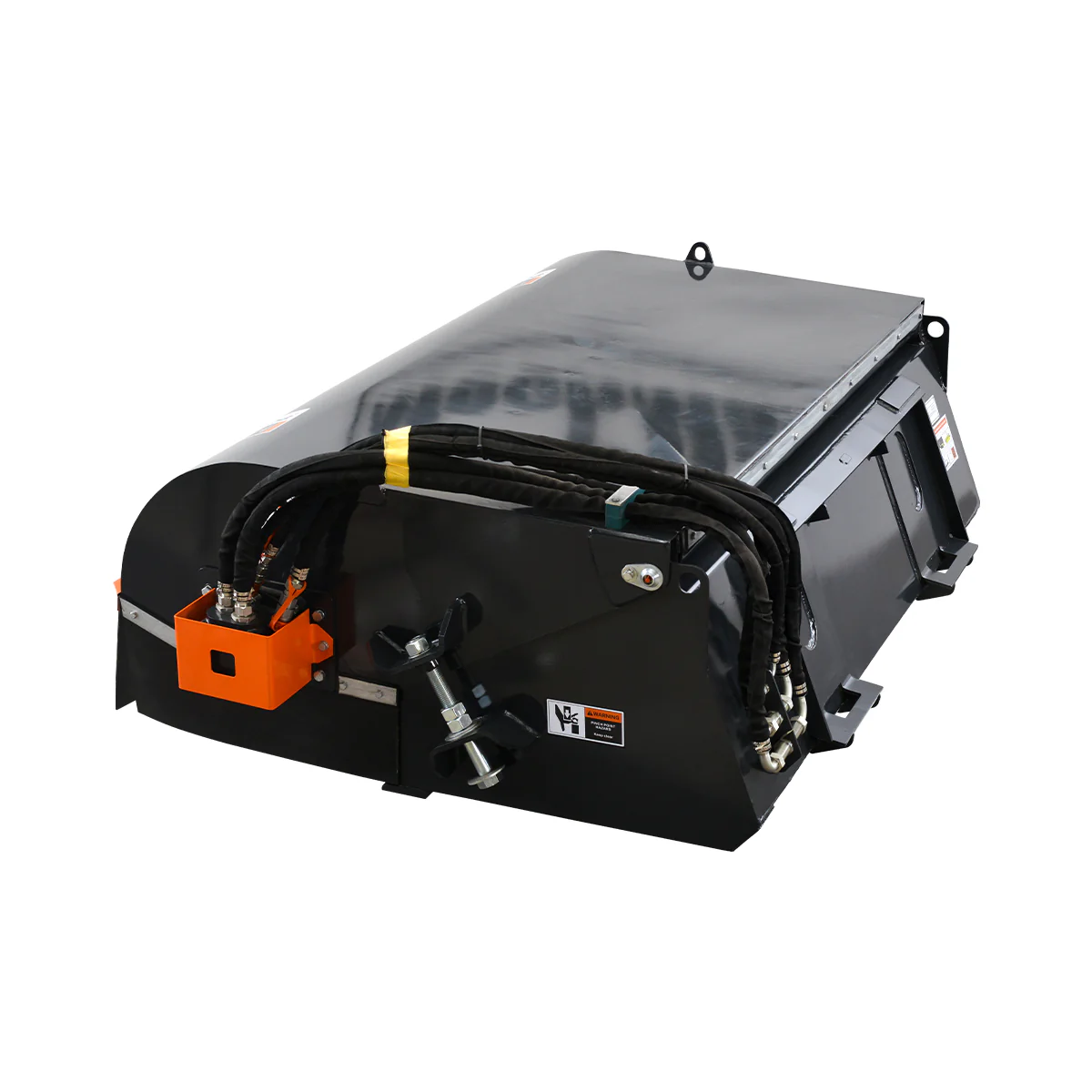 MechMaxx 72" Skid Steer Sweeper Pick Up Box Broom Attachment - Image 3