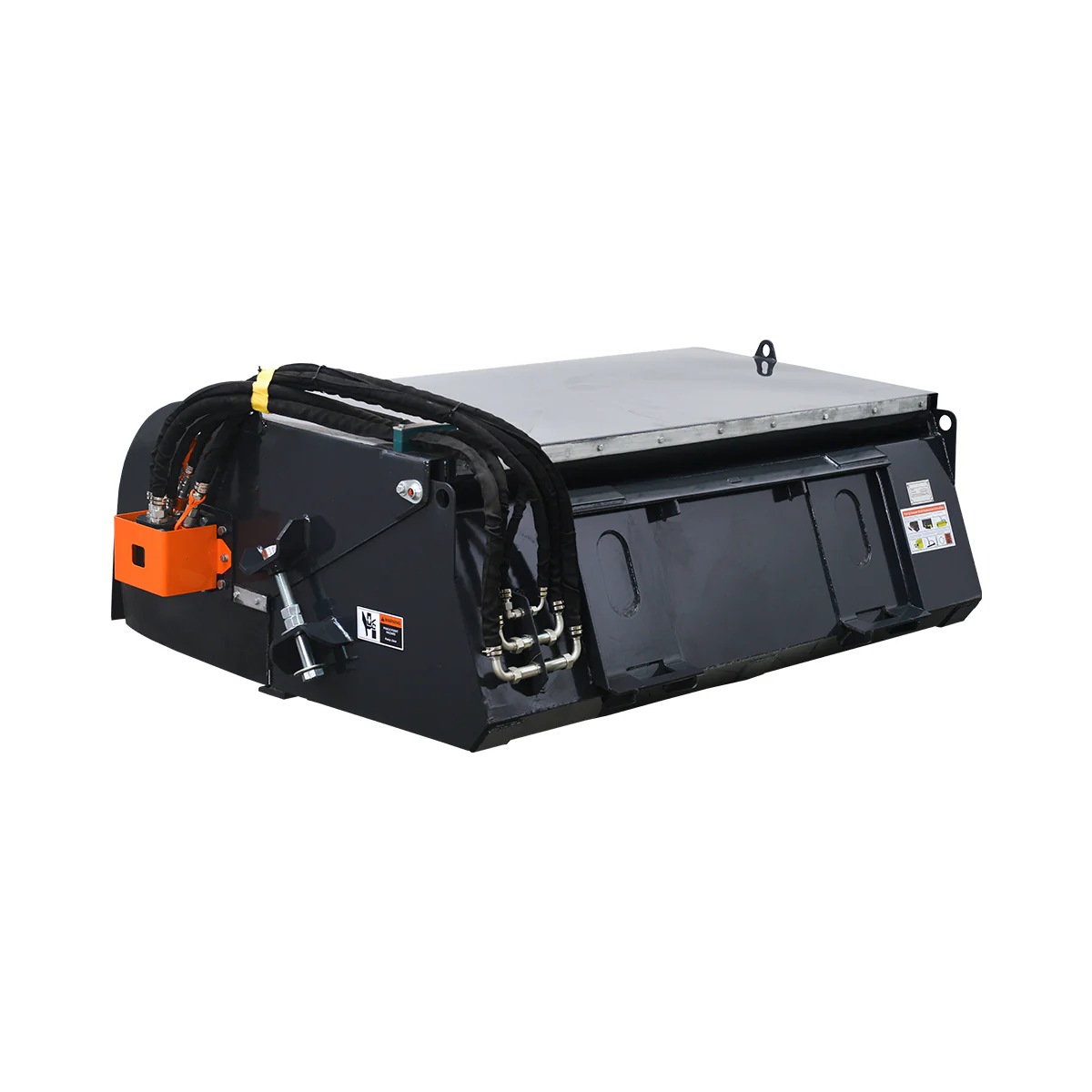 MechMaxx 72" Skid Steer Sweeper Pick Up Box Broom Attachment - Image 7