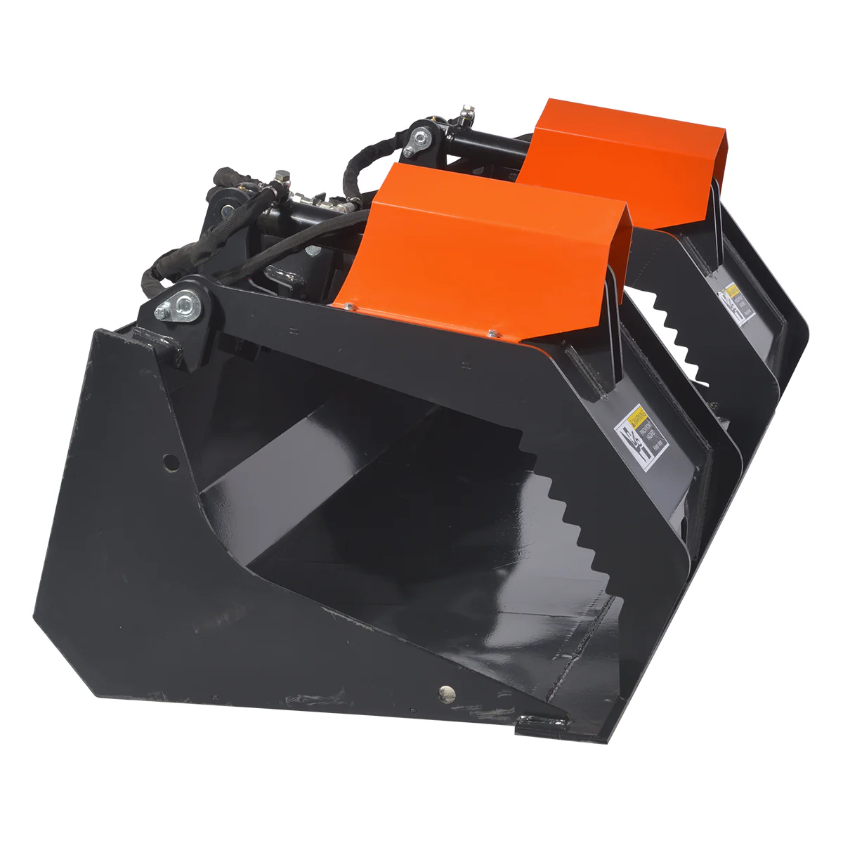 72” Skid Steer Solid Bottom Grapple Bucket, 38.5in Grab Opening, 3000lbs Capacity , SWG72 - Image 3