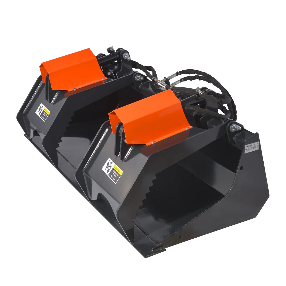 72” Skid Steer Solid Bottom Grapple Bucket, 38.5in Grab Opening, 3000lbs Capacity , SWG72 - Image 4