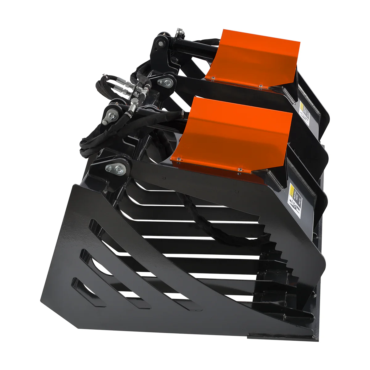 72” Skid Steer Skeleton Rock Bucket Grapple Rake, SSG72 - Image 10