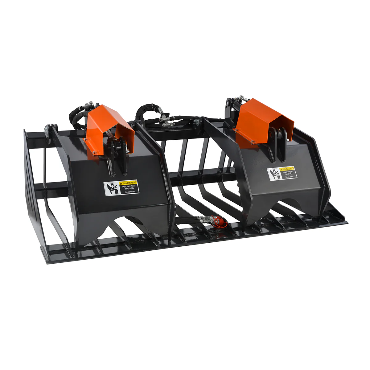 72” Skid Steer Skeleton Rock Bucket Grapple Rake, SSG72 - Image 4