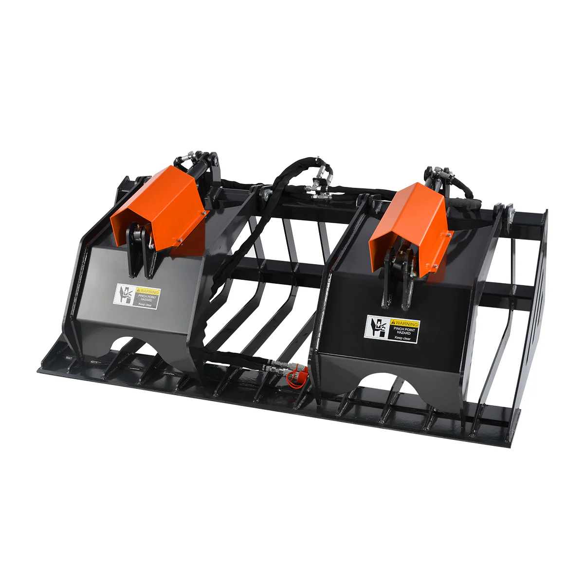 72” Skid Steer Skeleton Rock Bucket Grapple Rake, SSG72 - Image 5