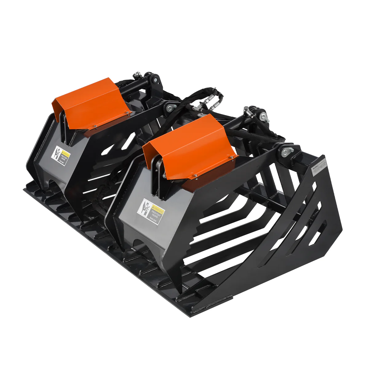 72” Skid Steer Skeleton Rock Bucket Grapple Rake, SSG72 - Image 6