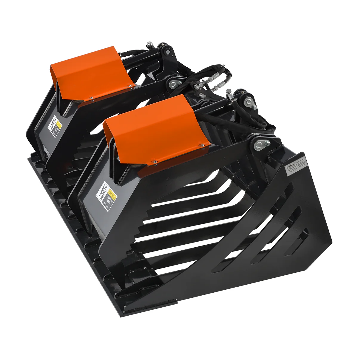 72” Skid Steer Skeleton Rock Bucket Grapple Rake, SSG72 - Image 7