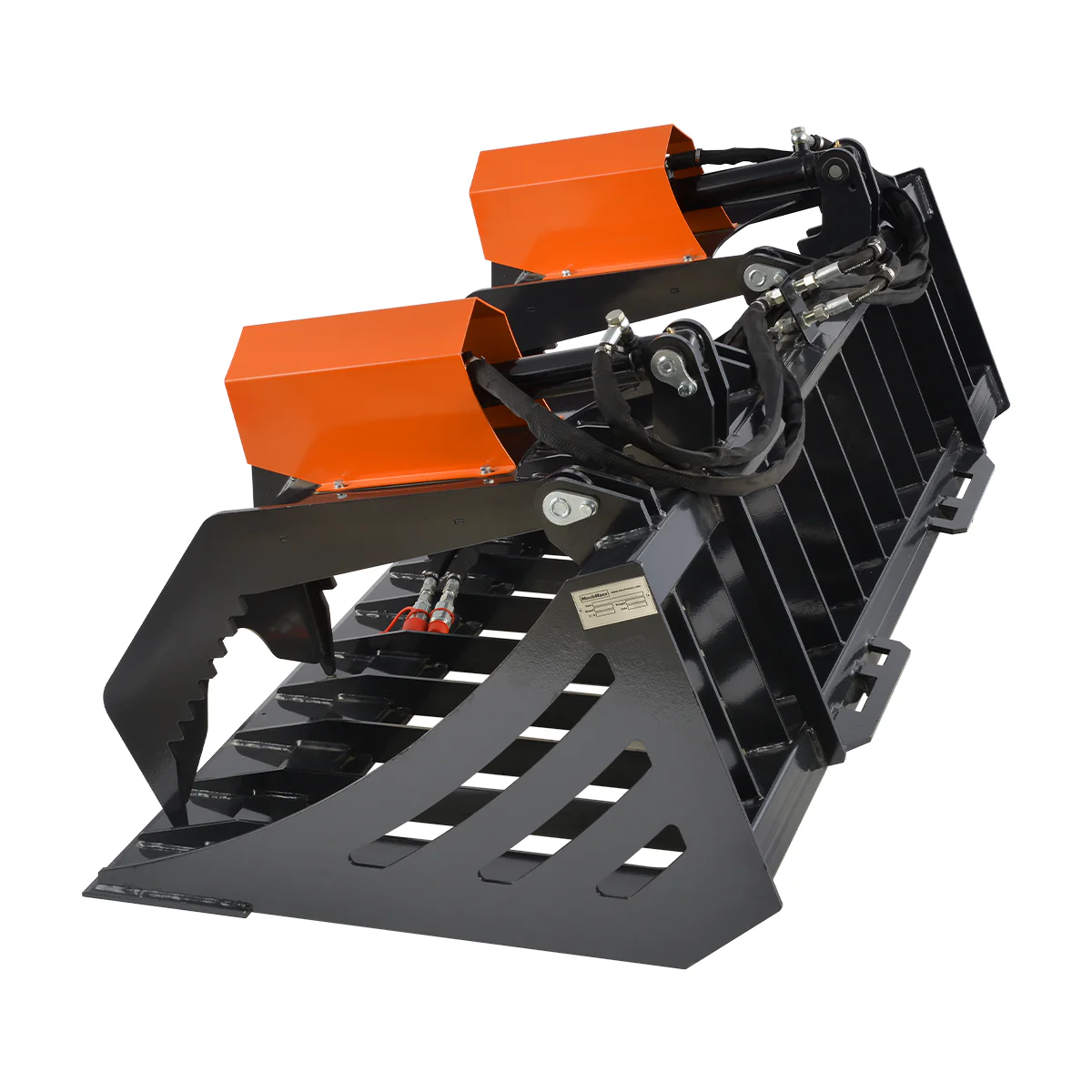 72” Skid Steer Skeleton Rock Bucket Grapple Rake, SSG72 - Image 8