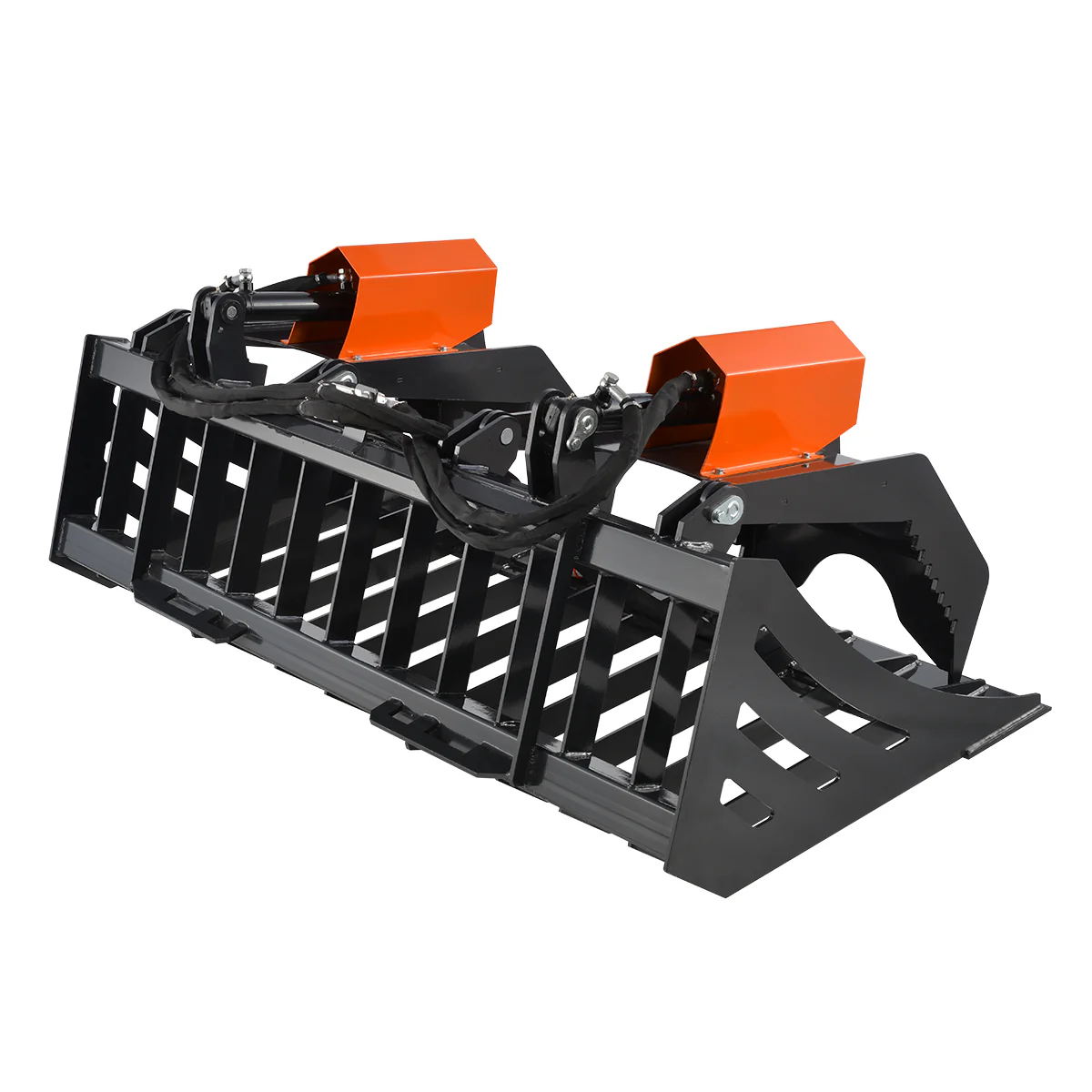 72” Skid Steer Skeleton Rock Bucket Grapple Rake, SSG72 - Image 9