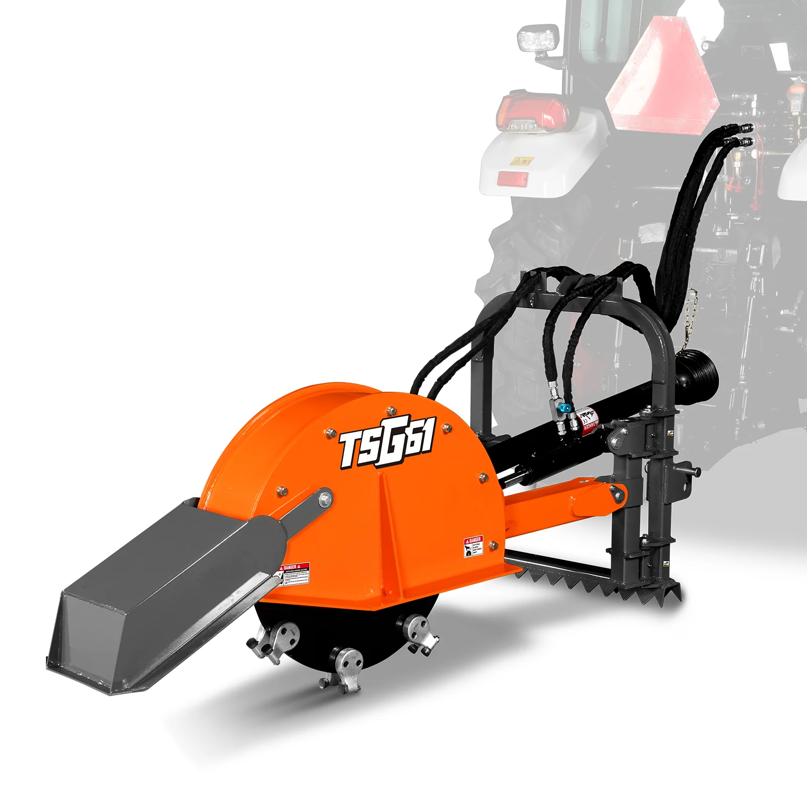 24'' Cutting Wheel Hydraulic Cylinders Stump Grinder,  (PTO Shaft Included with Slip Clutch) ,  35-60hp,   TSG61 - Image 24