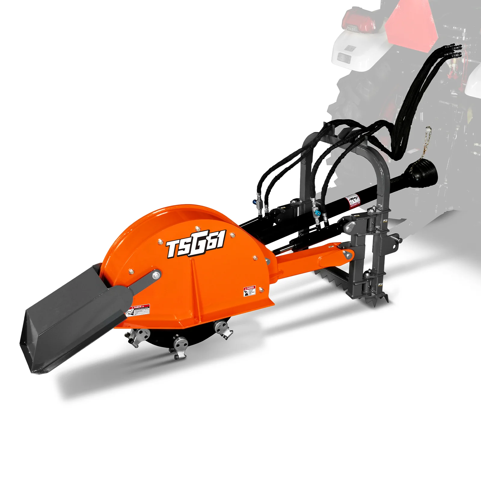 24'' Cutting Wheel Hydraulic Cylinders Stump Grinder,  (PTO Shaft Included with Slip Clutch) ,  35-60hp,   TSG61 - Image 31