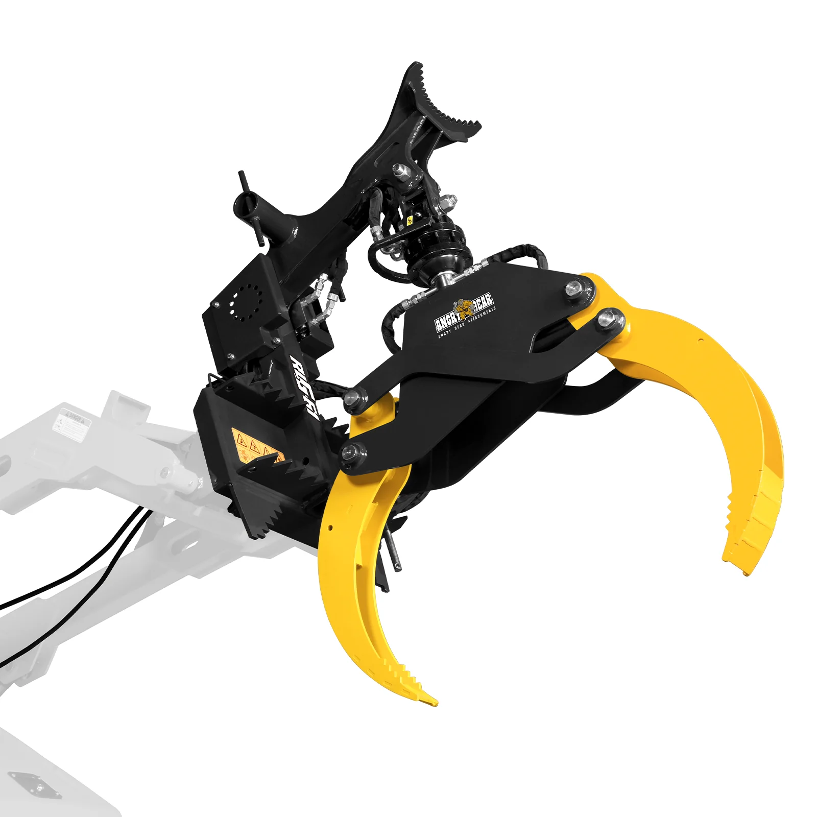 59" Multi-purpose Hydraulic Rotating Log Grapple For Mini Skid Steer, 1500lbs Lift Capacity, 360° Rotational Ability - Image 15