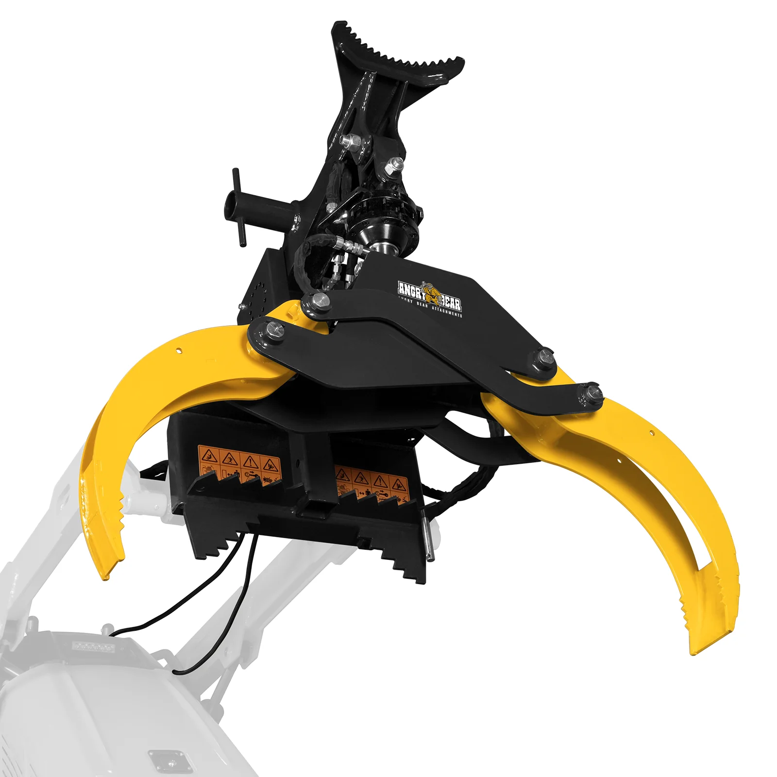 59" Multi-purpose Hydraulic Rotating Log Grapple For Mini Skid Steer, 1500lbs Lift Capacity, 360° Rotational Ability - Image 20