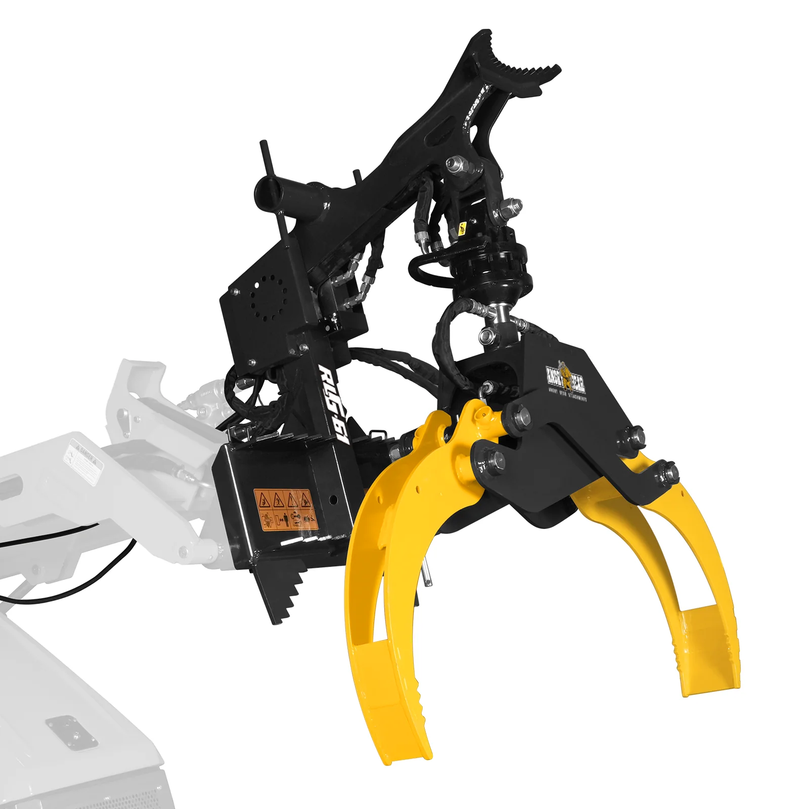 59" Multi-purpose Hydraulic Rotating Log Grapple For Mini Skid Steer, 1500lbs Lift Capacity, 360° Rotational Ability - Image 23