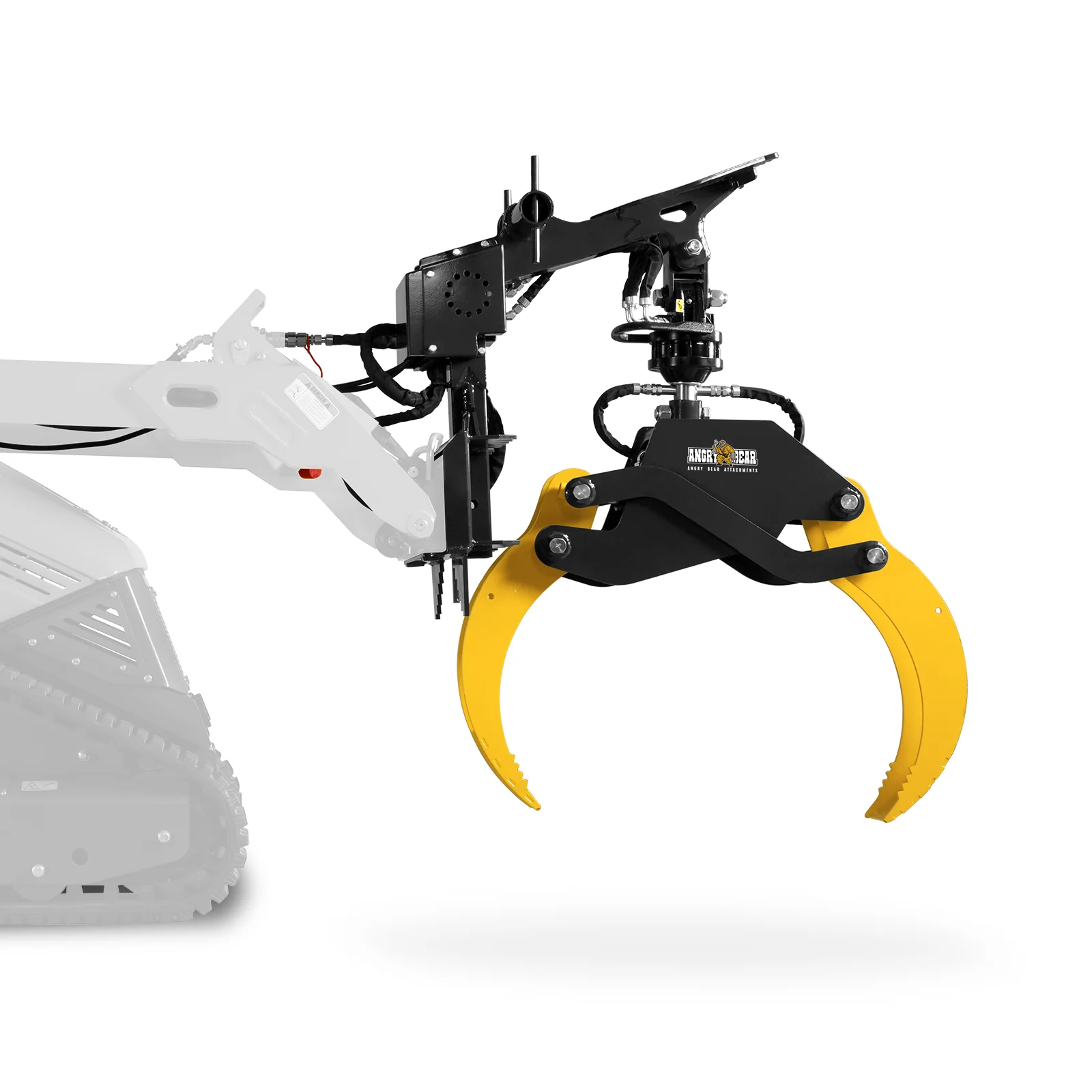 59" Multi-purpose Hydraulic Rotating Log Grapple For Mini Skid Steer, 1500lbs Lift Capacity, 360° Rotational Ability - Image 24