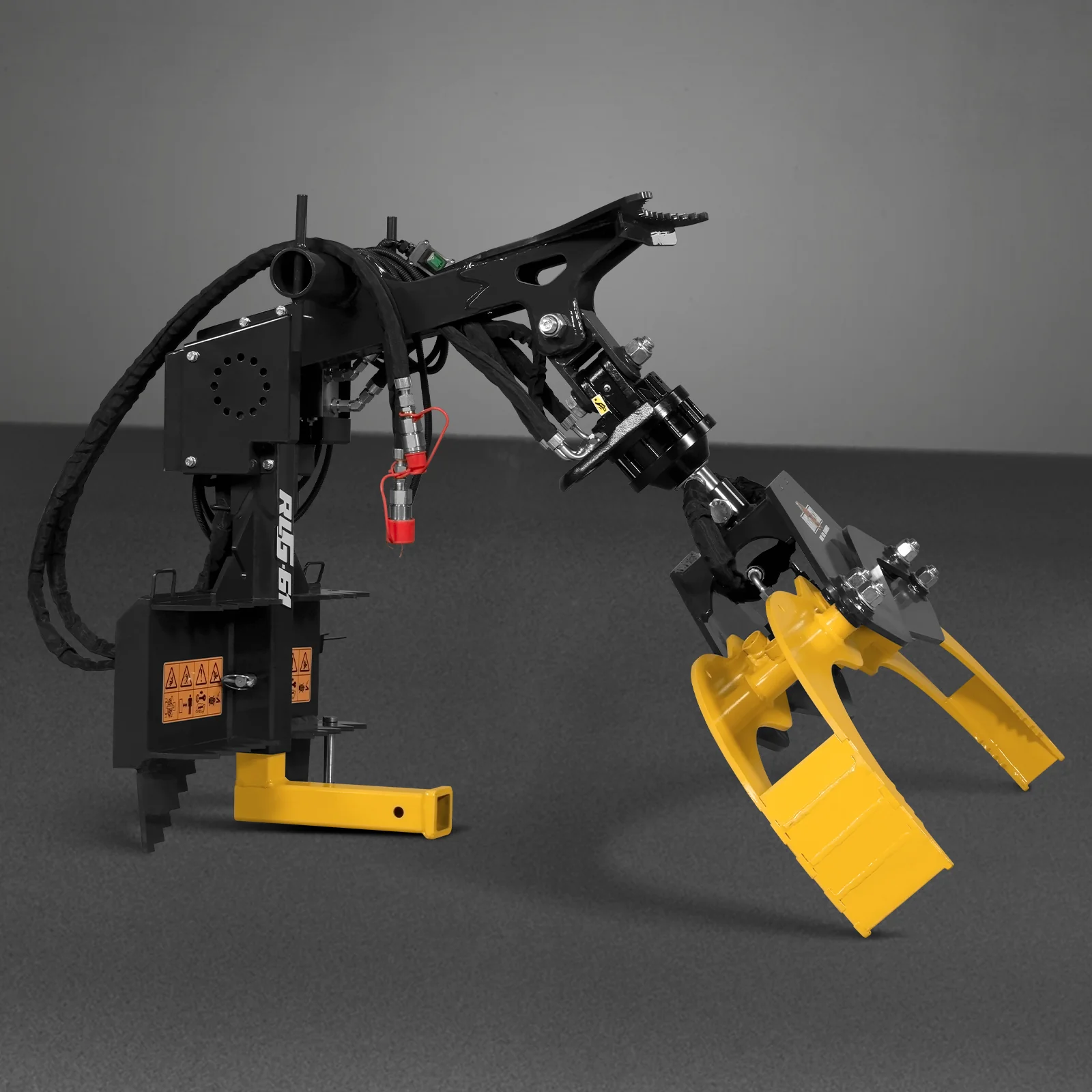 59" Multi-purpose Hydraulic Rotating Log Grapple For Mini Skid Steer, 1500lbs Lift Capacity, 360° Rotational Ability - Image 29