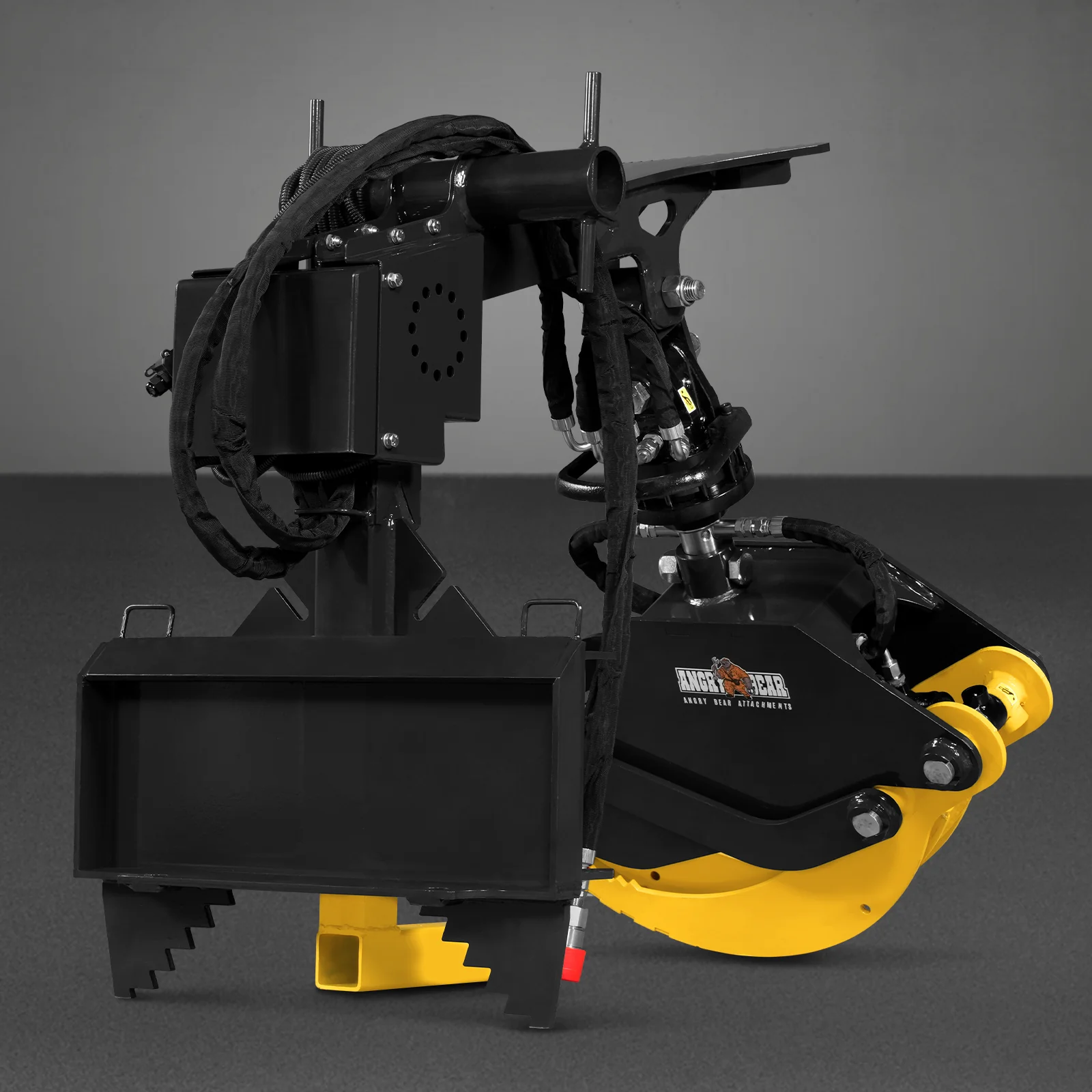 59" Multi-purpose Hydraulic Rotating Log Grapple For Mini Skid Steer, 1500lbs Lift Capacity, 360° Rotational Ability - Image 31