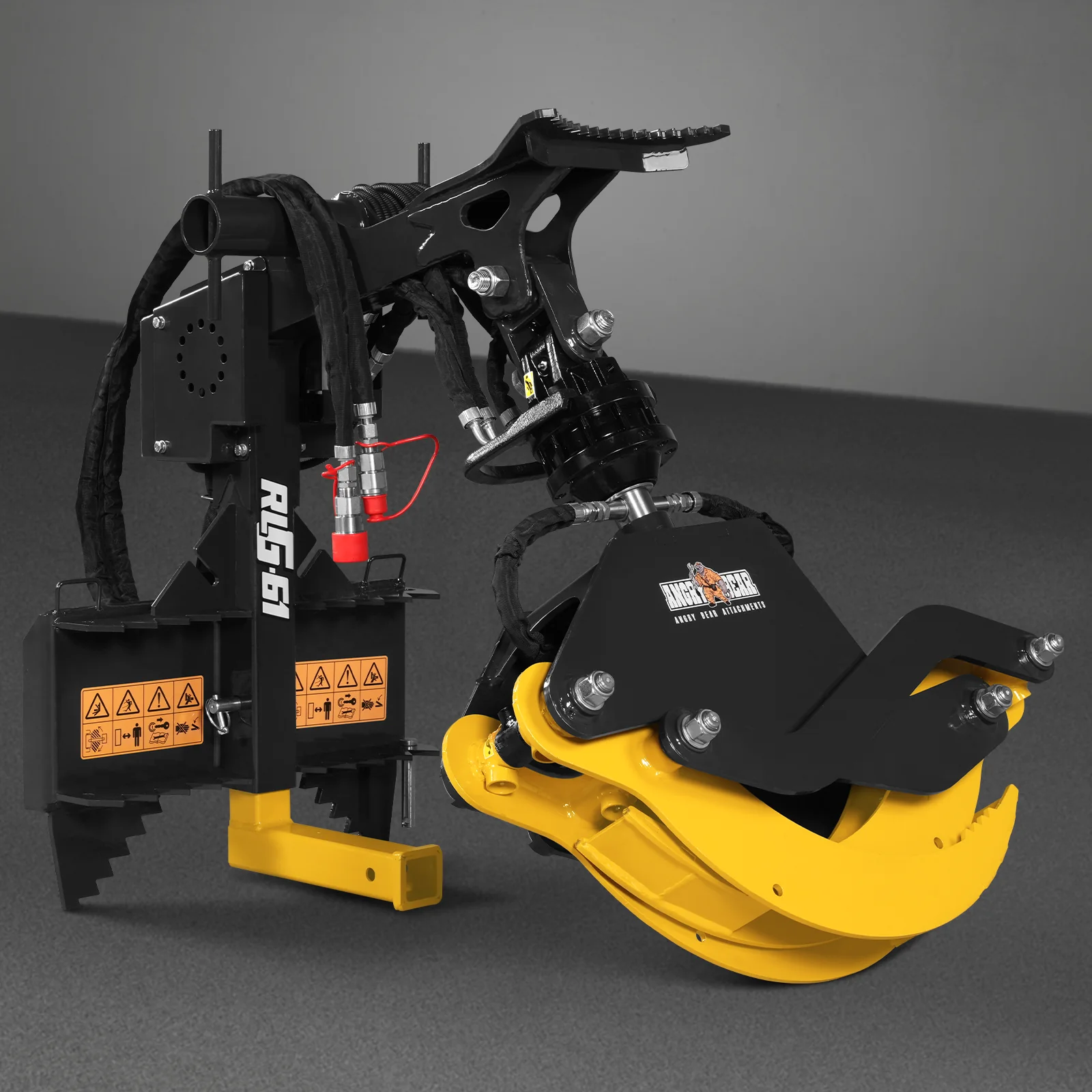 59" Multi-purpose Hydraulic Rotating Log Grapple For Mini Skid Steer, 1500lbs Lift Capacity, 360° Rotational Ability - Image 33