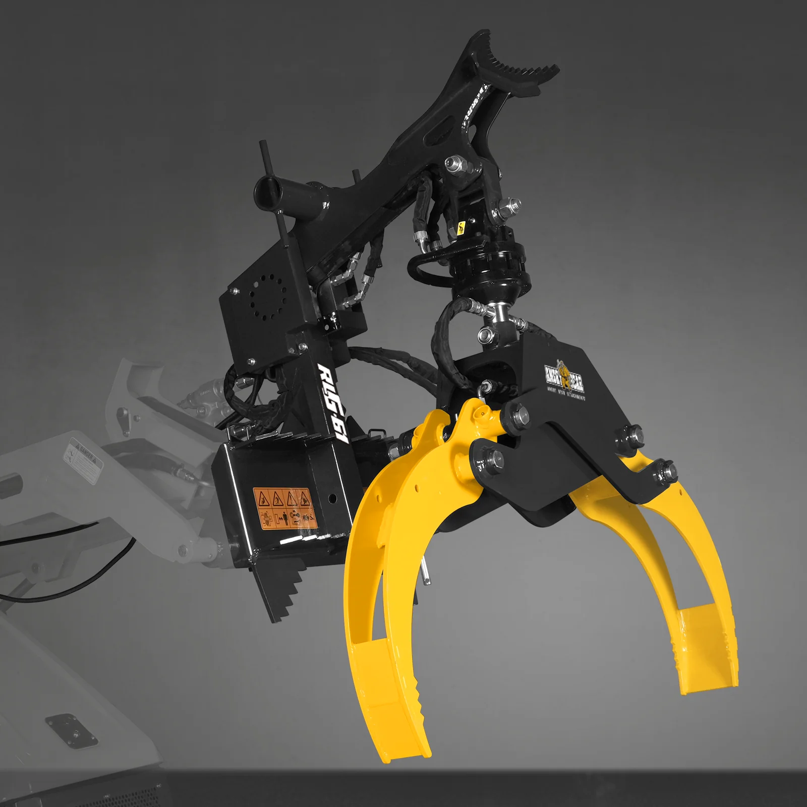 59" Multi-purpose Hydraulic Rotating Log Grapple For Mini Skid Steer, 1500lbs Lift Capacity, 360° Rotational Ability - Image 43