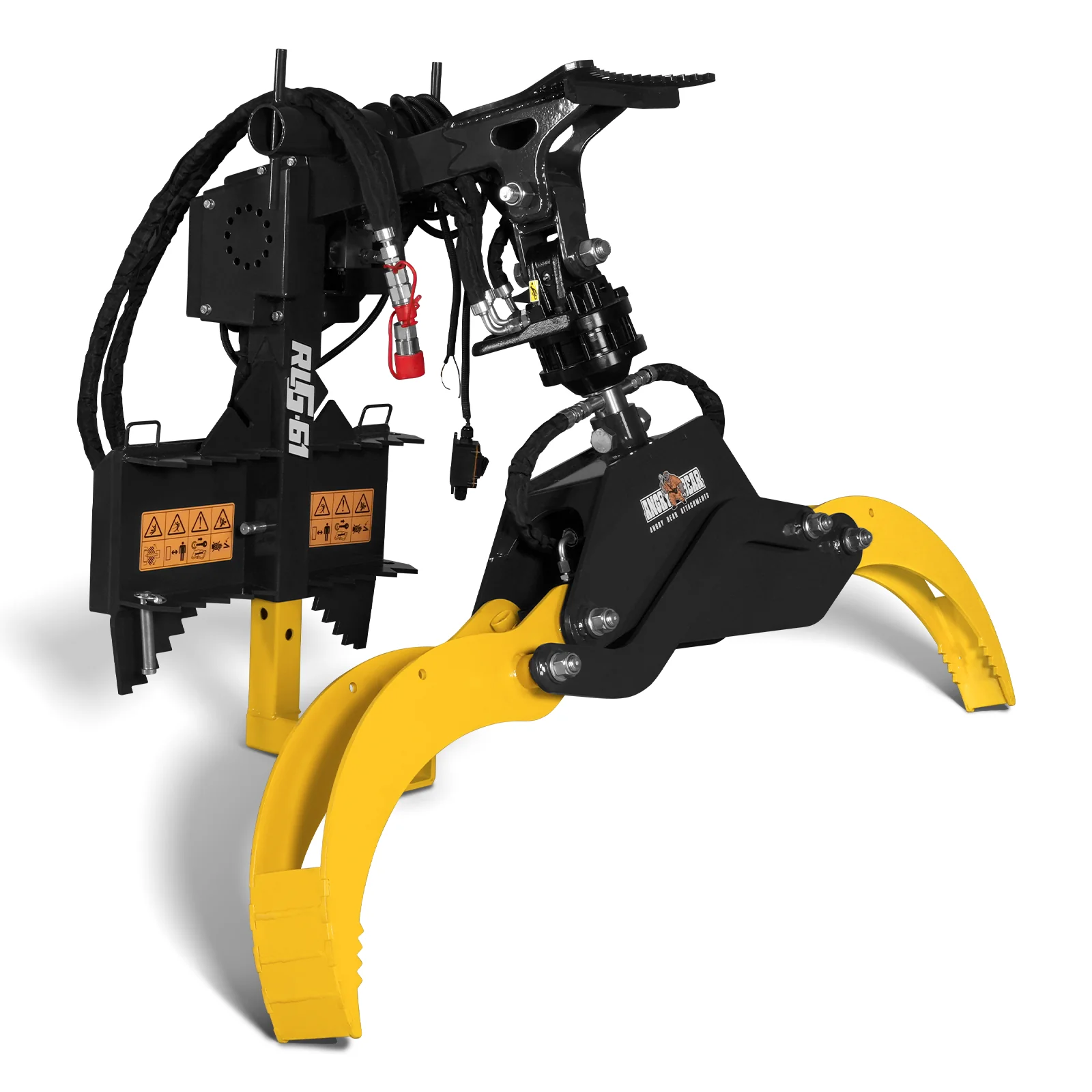 59" Multi-purpose Hydraulic Rotating Log Grapple For Mini Skid Steer, 1500lbs Lift Capacity, 360° Rotational Ability - Image 7