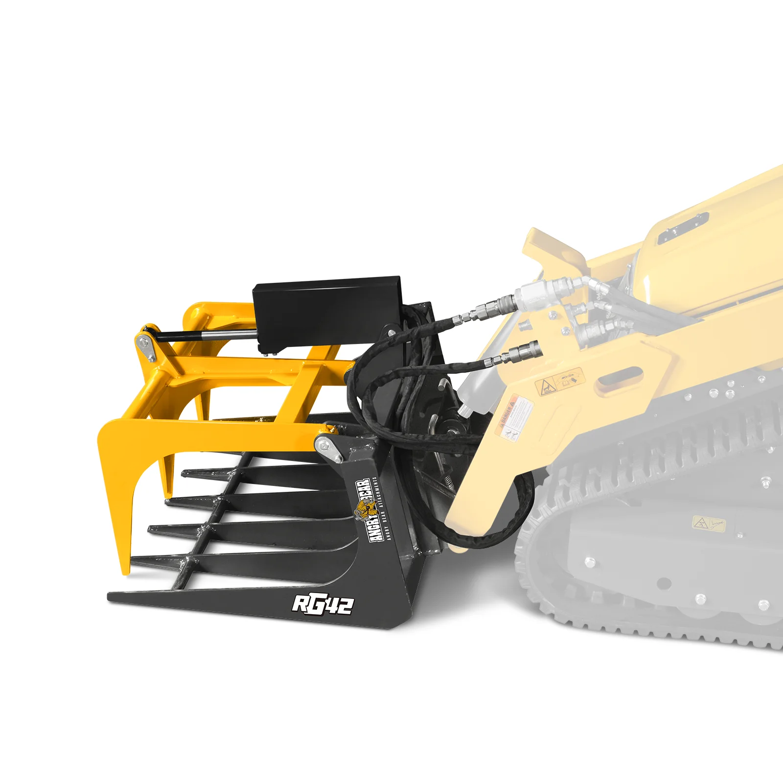 42" Mini Skid Steer Skeleton Grapple Attachment,   24" Arm Opening,  2000 lb Weight Capacity - Image 12