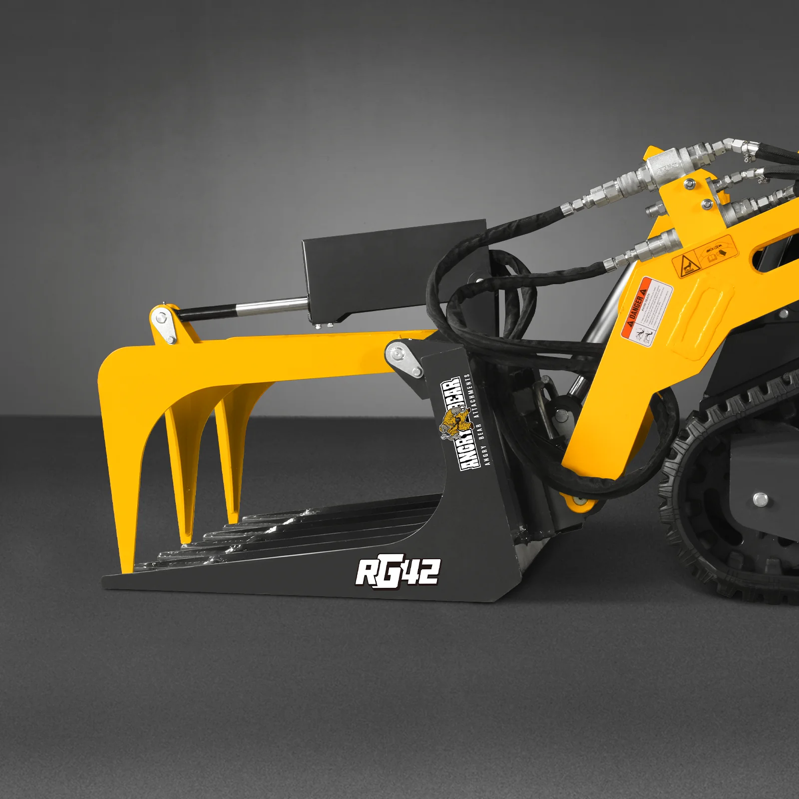 42" Mini Skid Steer Skeleton Grapple Attachment,   24" Arm Opening,  2000 lb Weight Capacity - Image 22