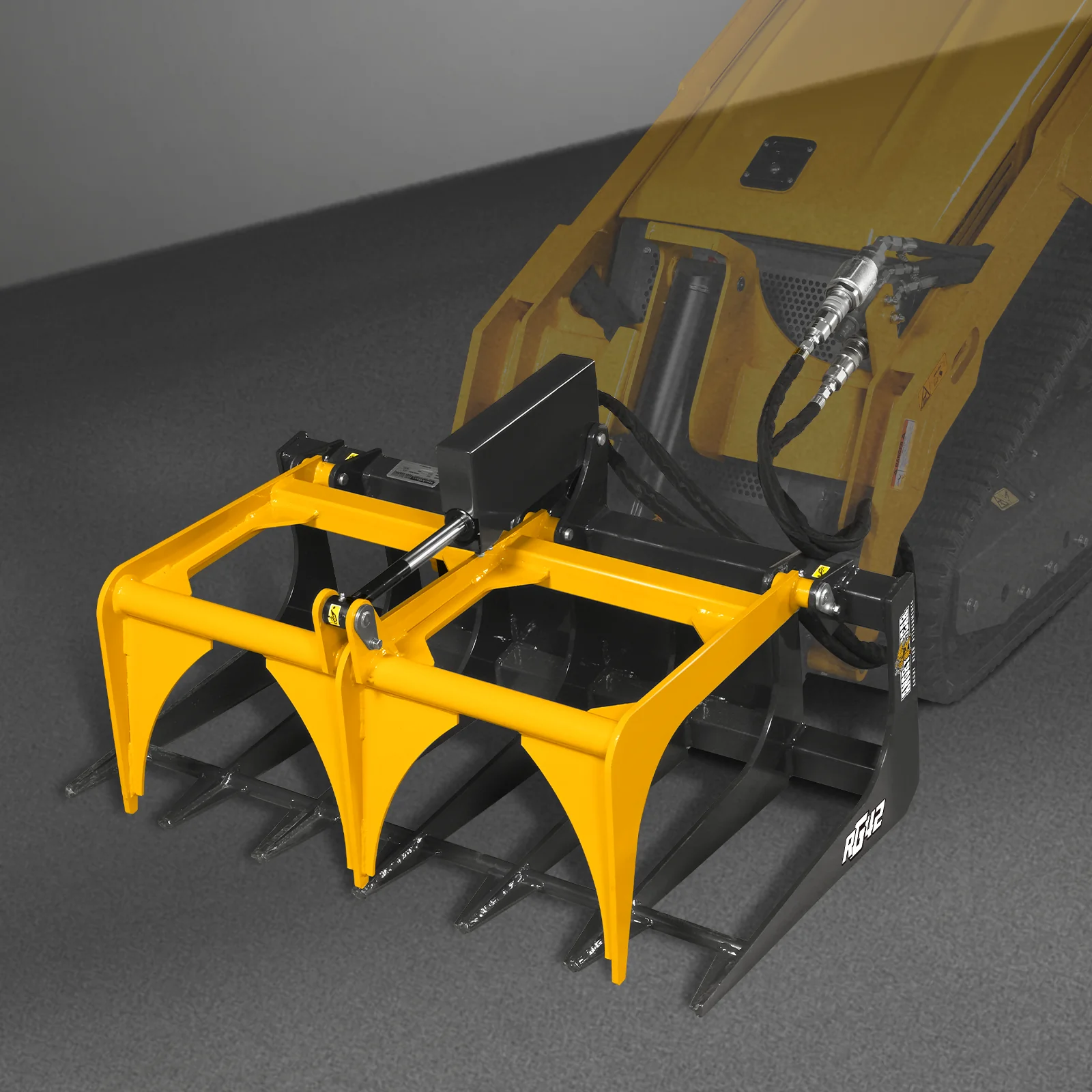 42" Mini Skid Steer Skeleton Grapple Attachment,   24" Arm Opening,  2000 lb Weight Capacity - Image 23