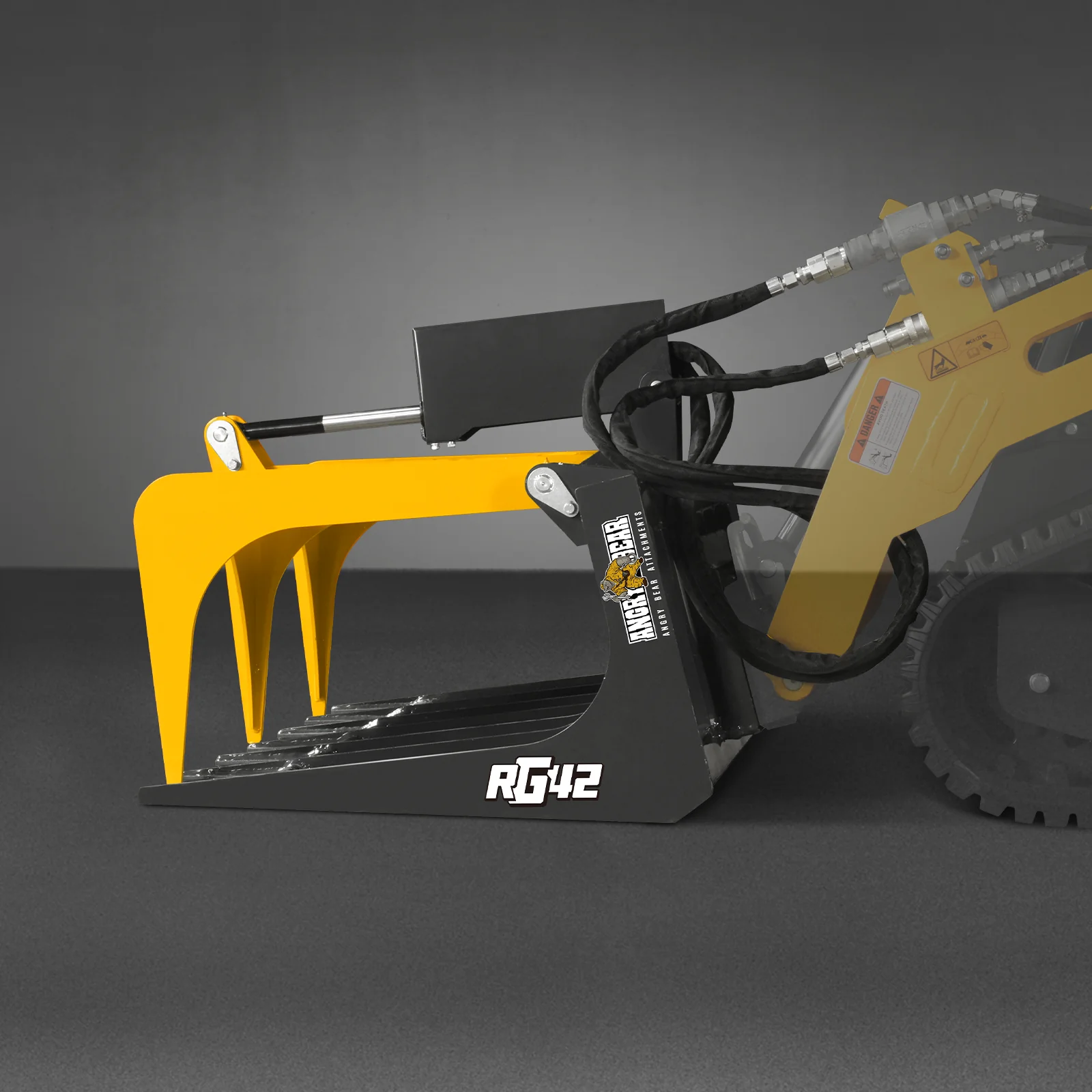 42" Mini Skid Steer Skeleton Grapple Attachment,   24" Arm Opening,  2000 lb Weight Capacity - Image 24