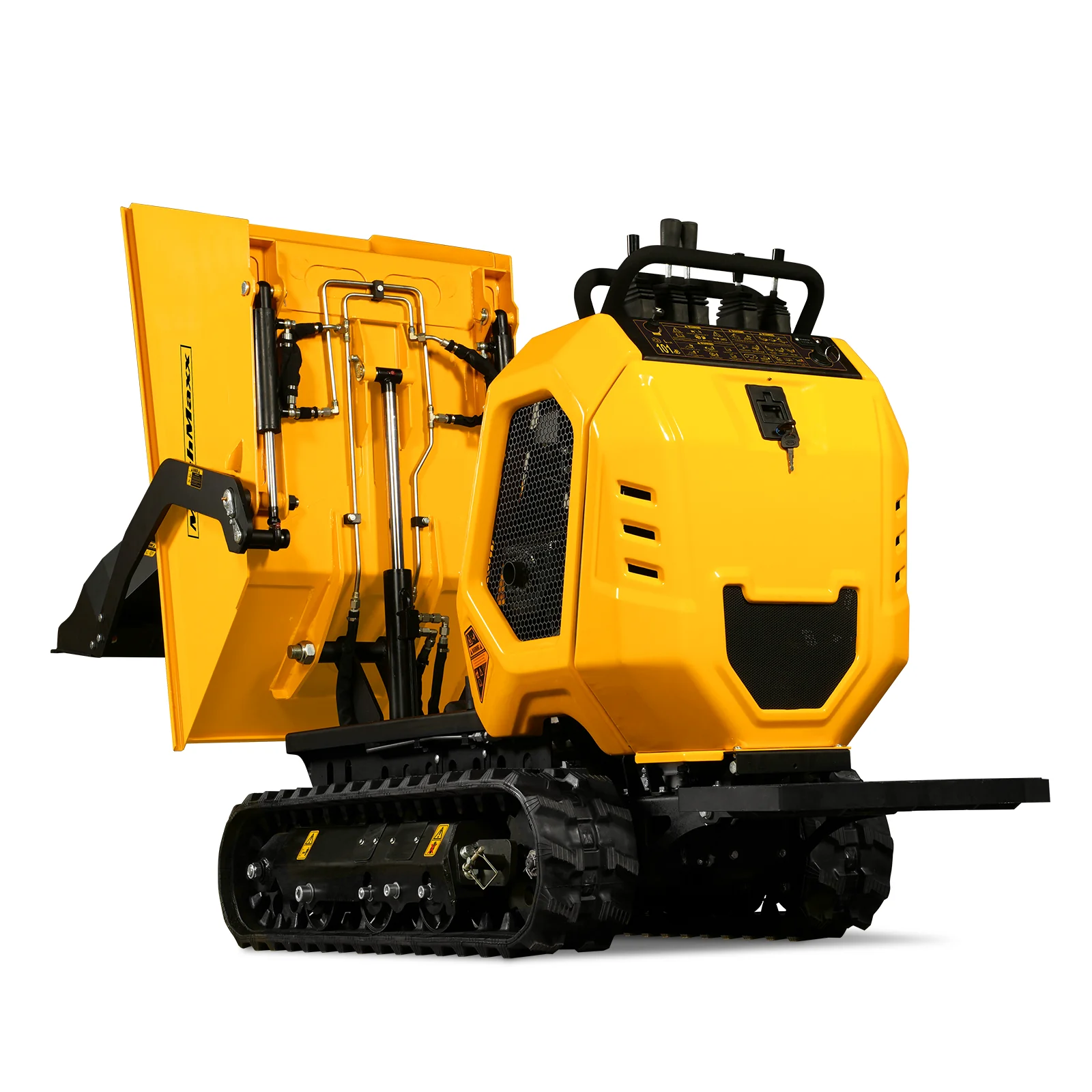 1800lb 420cc  E-start Gas Engine Stand-ON Hydraulic Track Dumper with Self-Loading ,  T80 - Image 12