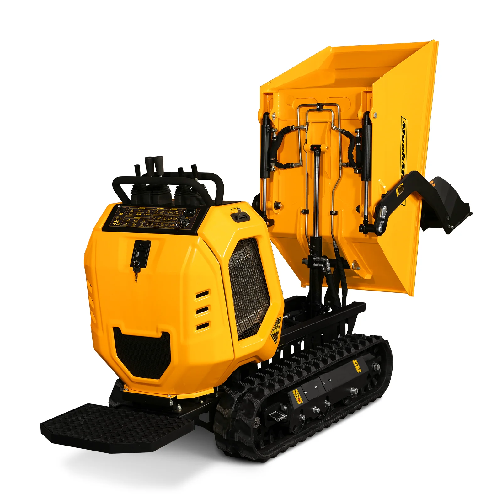 1800lb 420cc  E-start Gas Engine Stand-ON Hydraulic Track Dumper with Self-Loading ,  T80 - Image 3