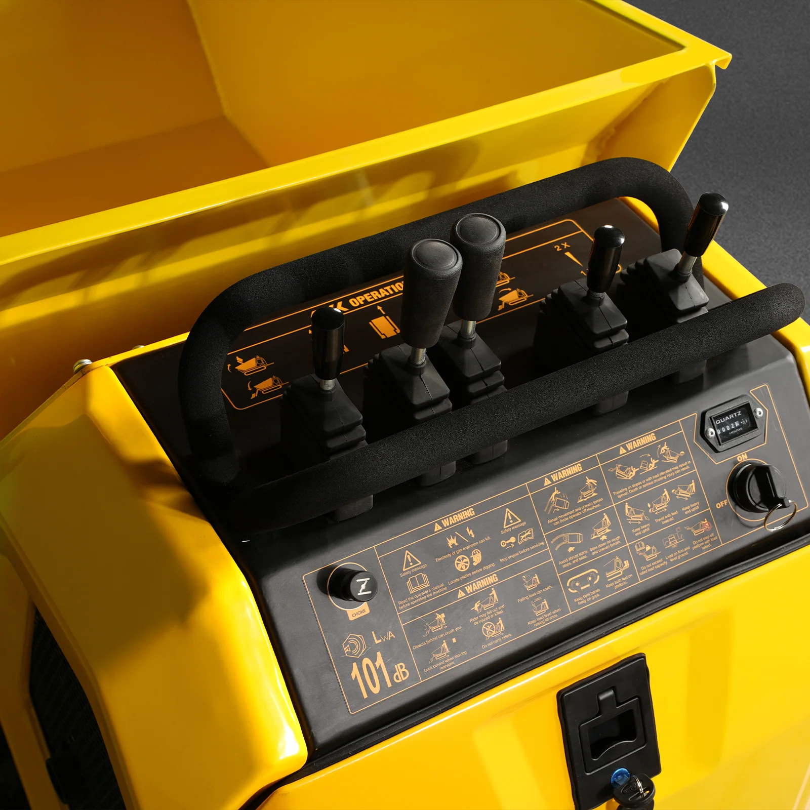 1800lb 420cc  E-start Gas Engine Stand-ON Hydraulic Track Dumper with Self-Loading ,  T80 - Image 9