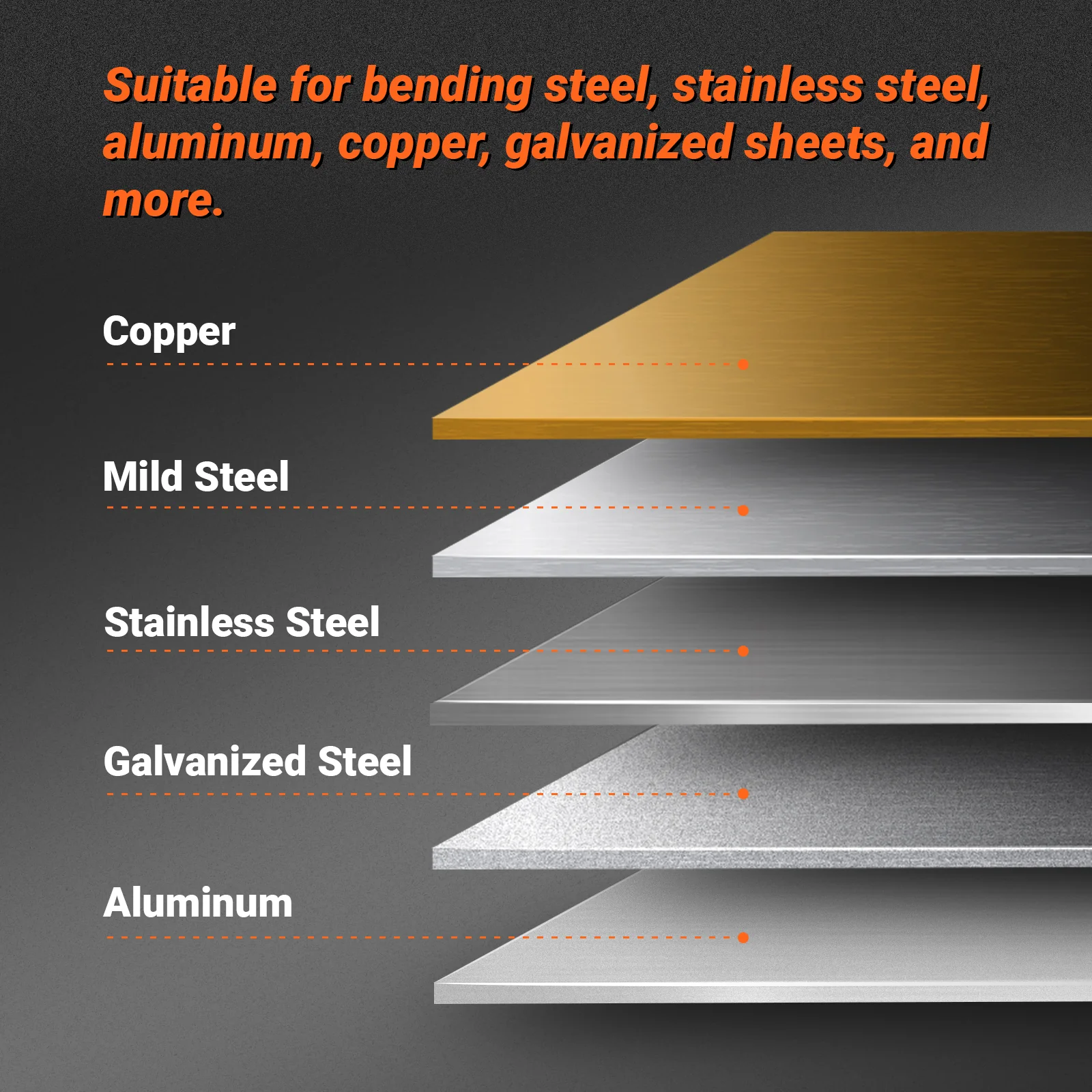 24'' Industrial Magnetic Pan and BOX Heavy Duty Sheet Metal Brake 20 Gauge Capacity Shear Press Brake,  MSMB650E - Image 15