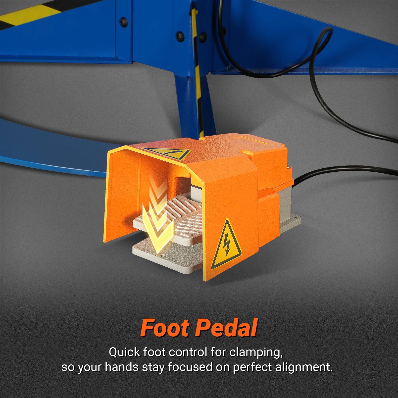 24'' Industrial Magnetic Pan and BOX Heavy Duty Sheet Metal Brake 20 Gauge Capacity Shear Press Brake,  MSMB650E - Image 6