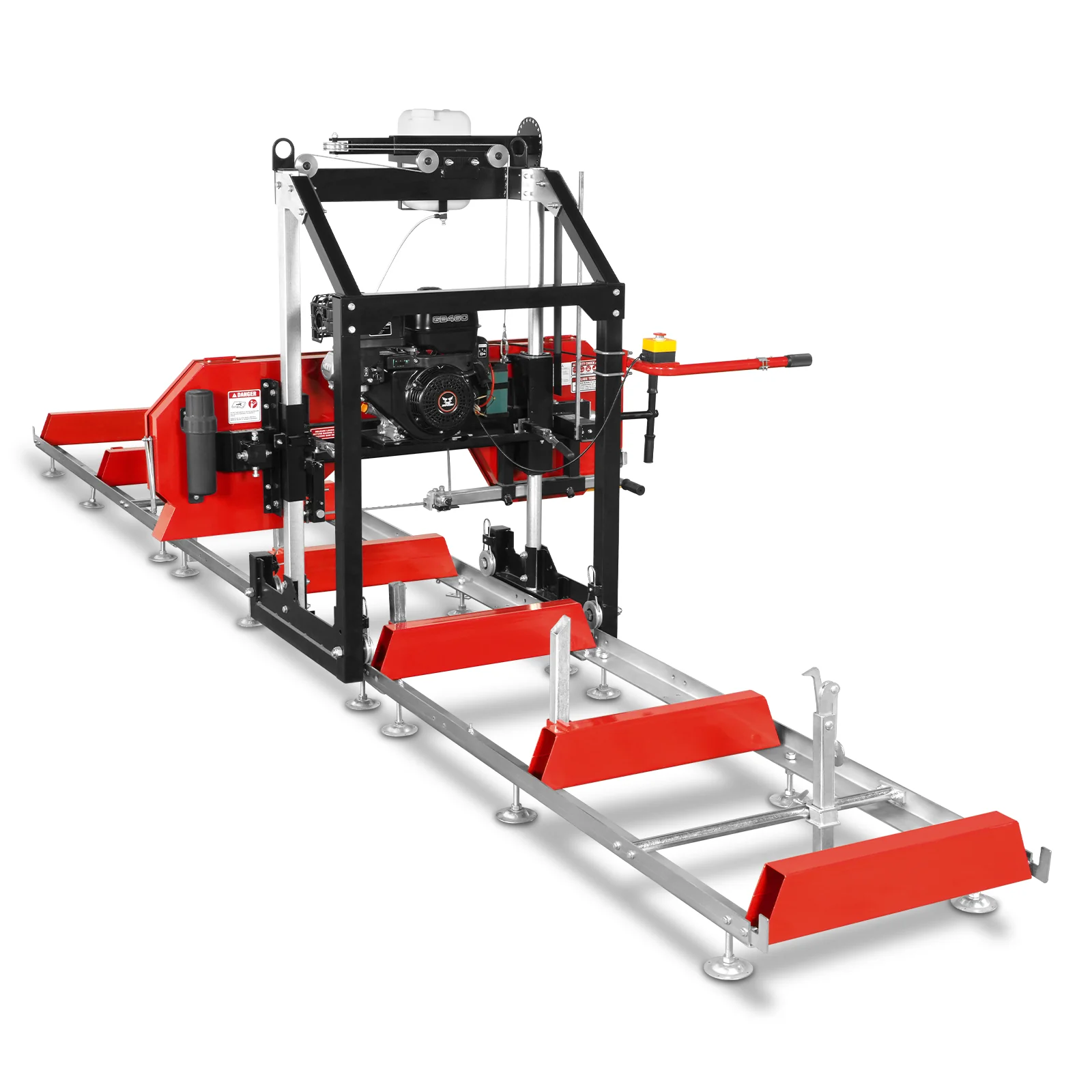 26" Portable Sawmill (5x Blades Included),  459cc 15HP E-Start Gasoline Engine,  20" Board Width,  20' Track Length (13' Track Length + 6.4' Track Extension Included) ,  SM-26 - Image 13