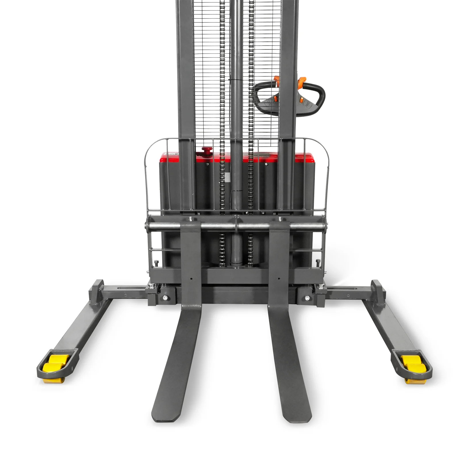 2640lbs Lithium-ion Electric Straddle Stacker,  118" Lift,  Adjustable Legs & Forks,  F26-118S - Image 10