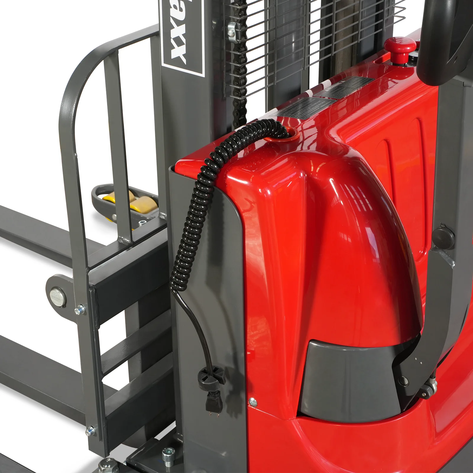 2640lbs Lithium-ion Electric Straddle Stacker,  118" Lift,  Adjustable Legs & Forks,  F26-118S - Image 12