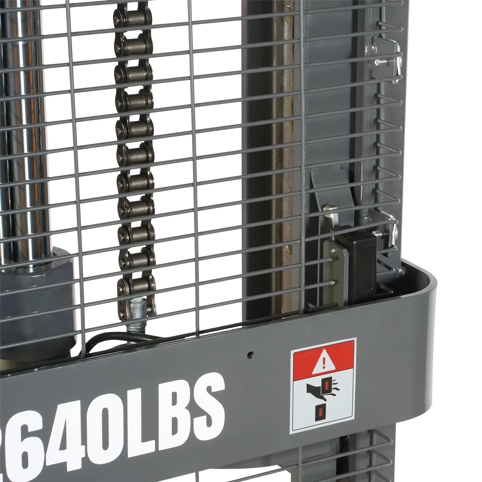 2640lbs Lithium-ion Electric Straddle Stacker,  118" Lift,  Adjustable Legs & Forks,  F26-118S - Image 14