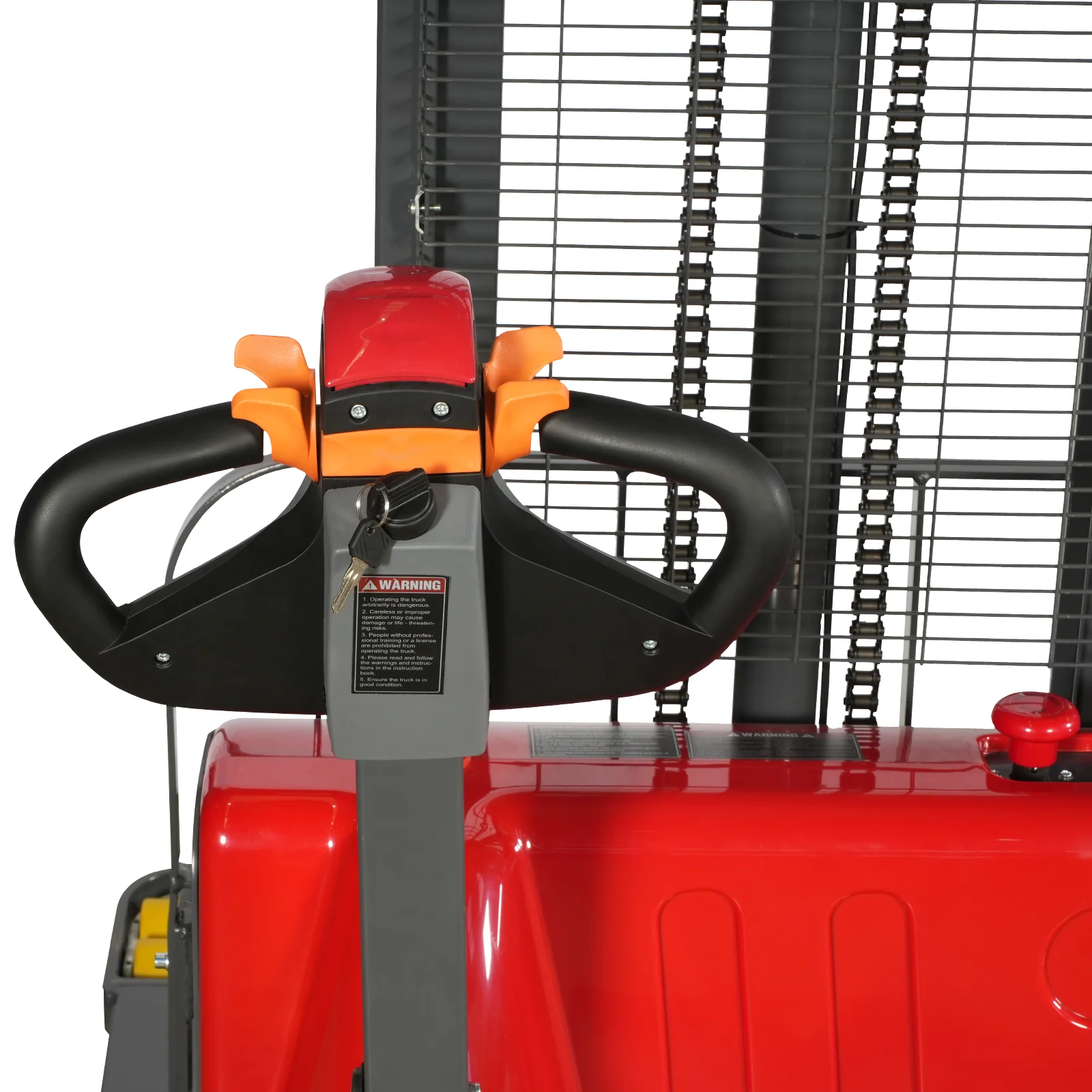 2640lbs Lithium-ion Electric Straddle Stacker,  118" Lift,  Adjustable Legs & Forks,  F26-118S - Image 15