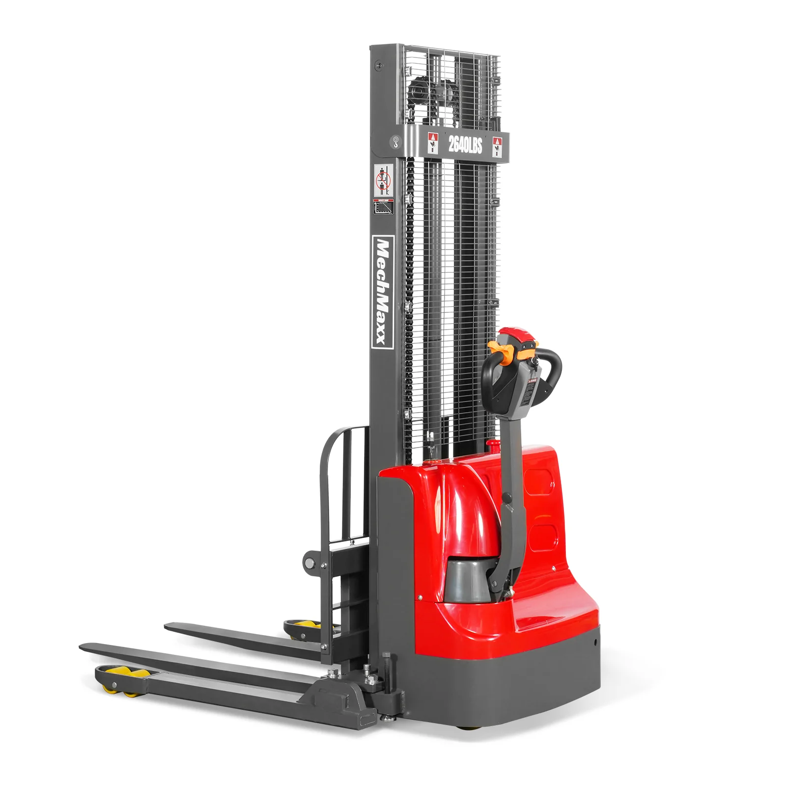 2640lbs Lithium-ion Electric Straddle Stacker,  118" Lift,  Adjustable Legs & Forks,  F26-118S - Image 21