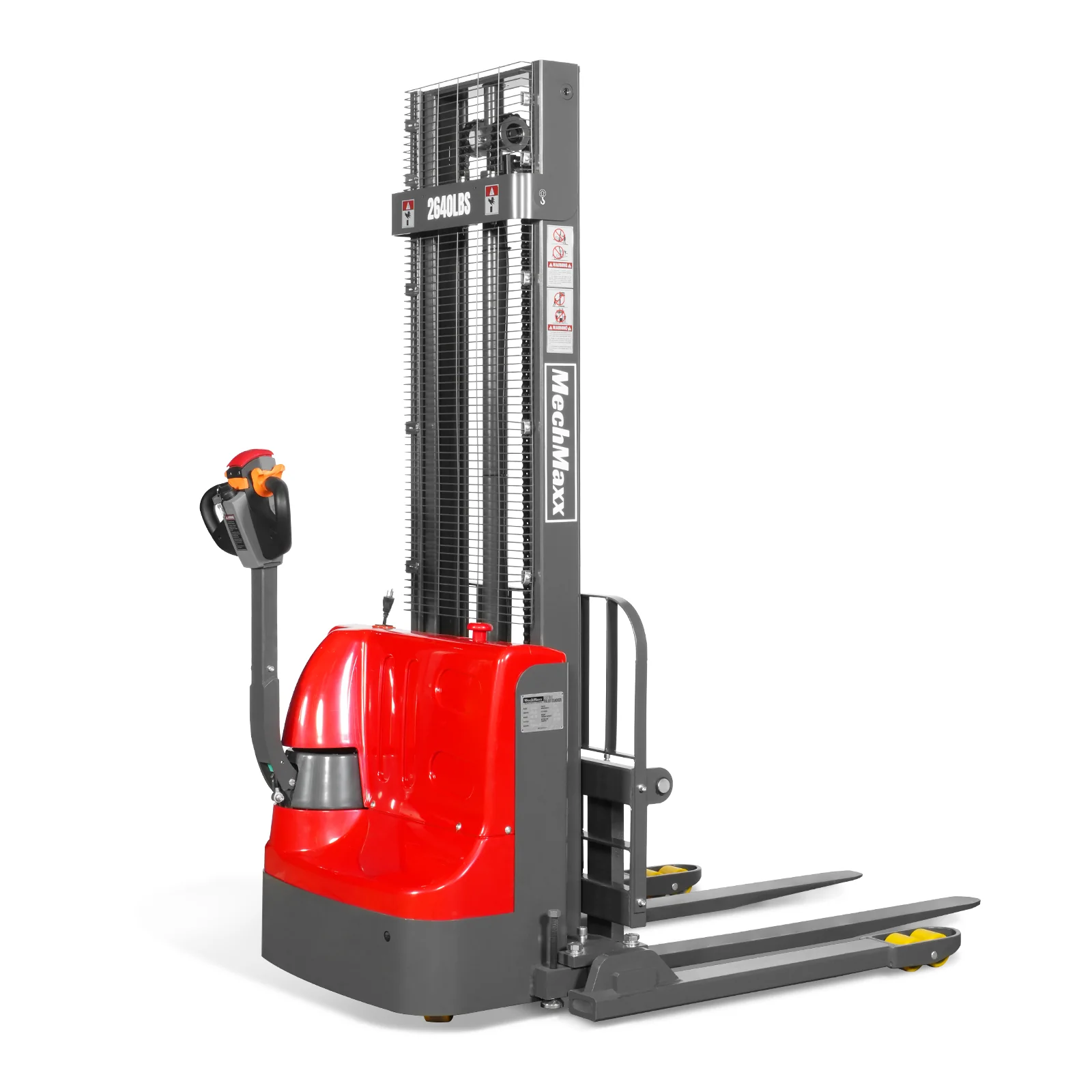 2640lbs Electric Straddle Stacker,  118" Lift,  Adjustable Legs & Forks,  F26-118SLA - Image 23