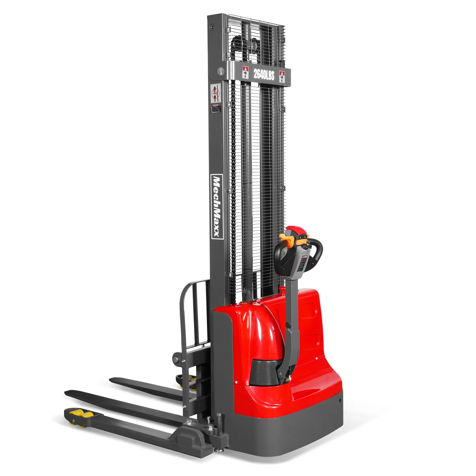 2640lbs Lithium-ion Electric Straddle Stacker,  138" Lift,  Adjustable Legs & Forks,  F26-138S - Image 21