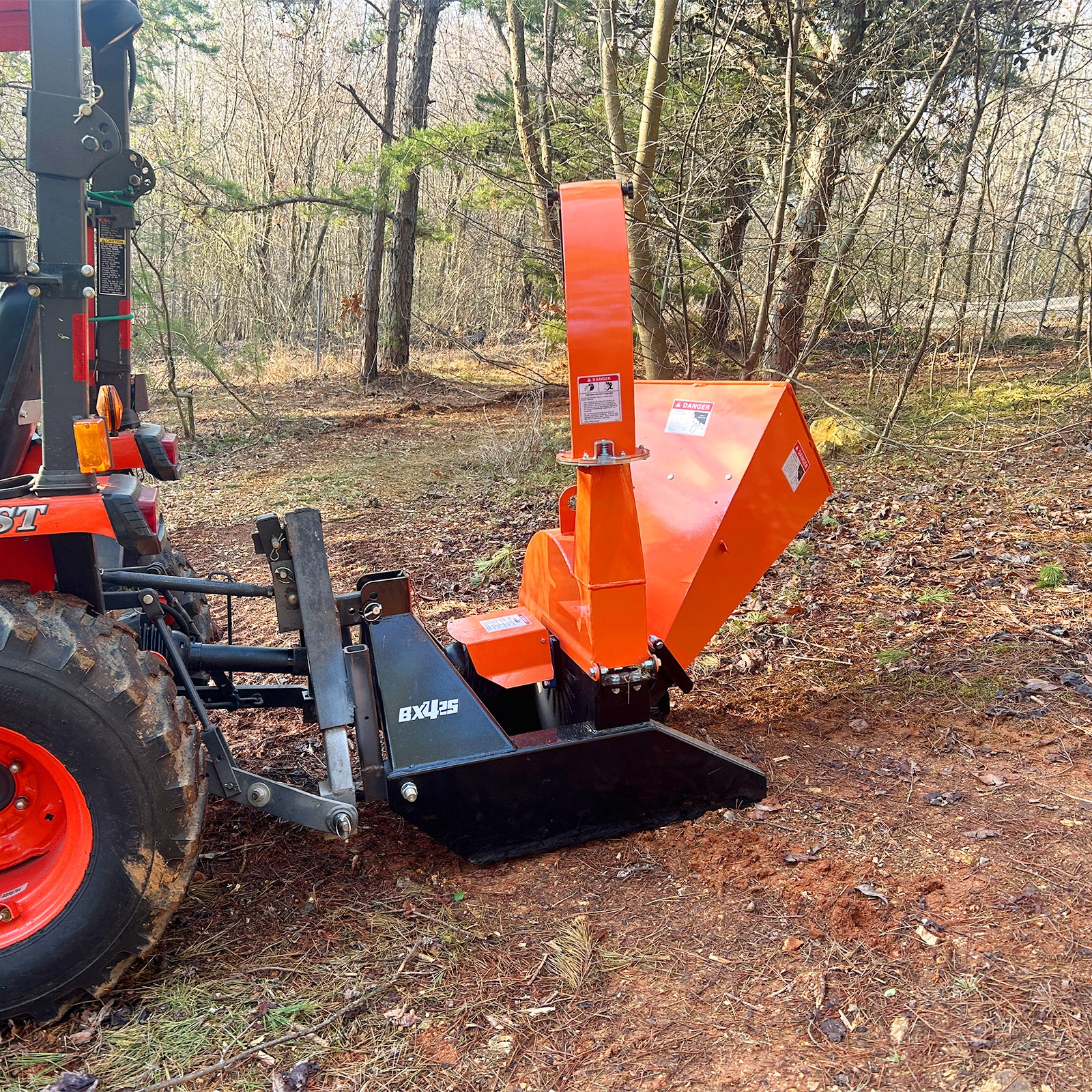 3 Point PTO Wood Chipper Attachment For Tractors Up To 45HP (PTO Shaft Included),  BX42S - Image 3