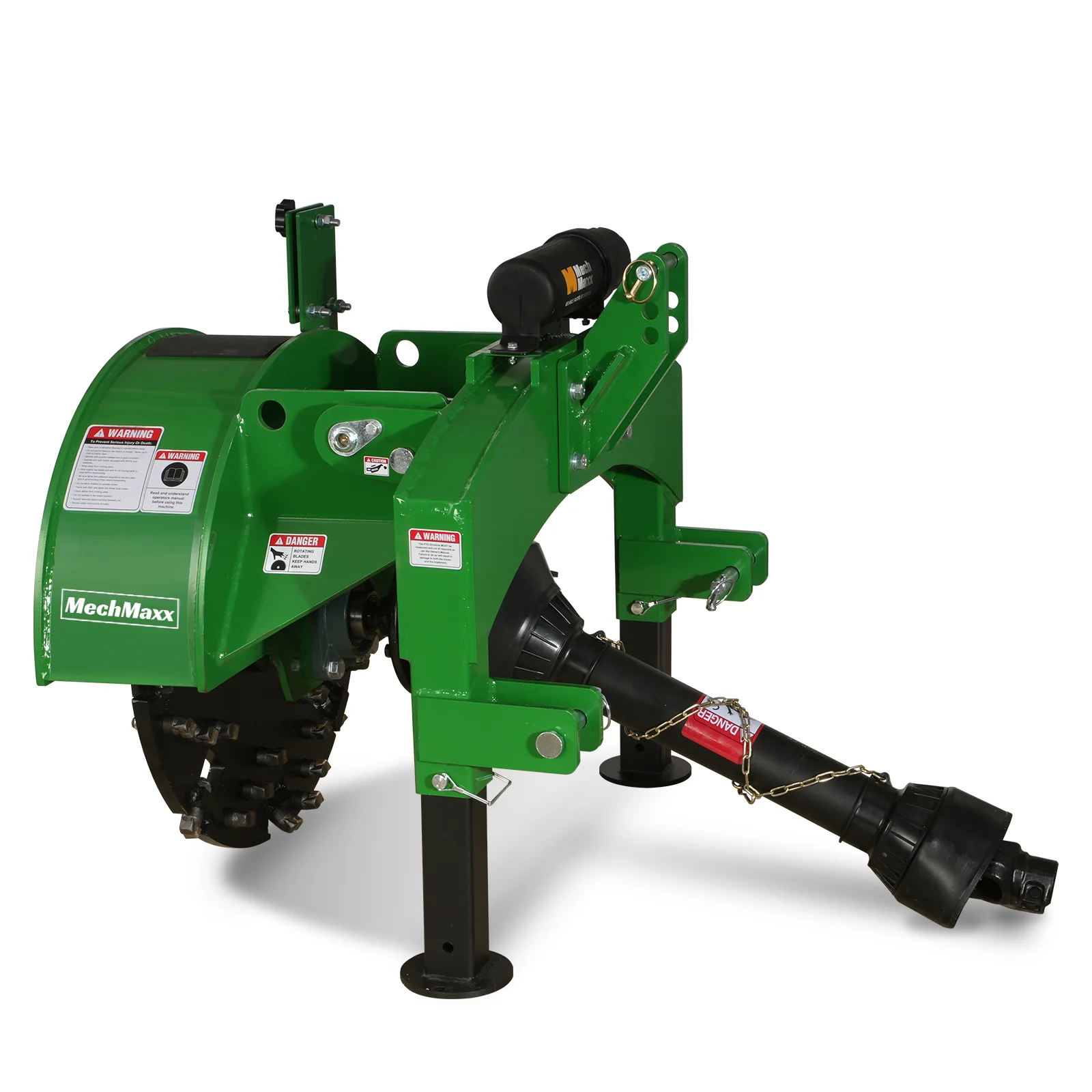 3-Point PTO Stump Grinder with 34 Carbide Teeth (PTO Shaft Included with Slip Clutch),  for 15-45HP Tractor,  SG24 - Image 12